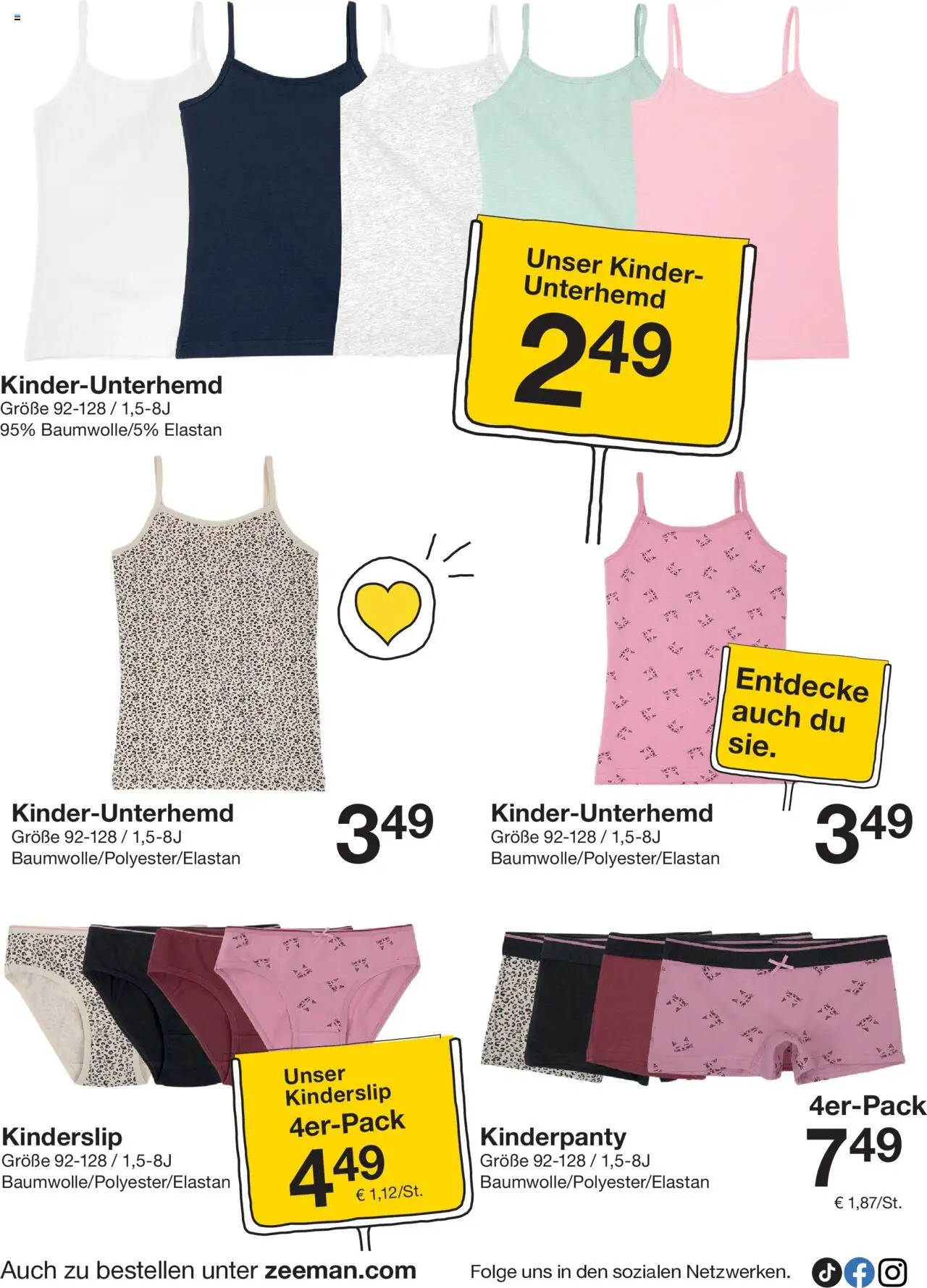 Zeeman Prospekt 	 – gültig ab 27.09.2025 | Seite: 20 | Produkte: Unterhemd