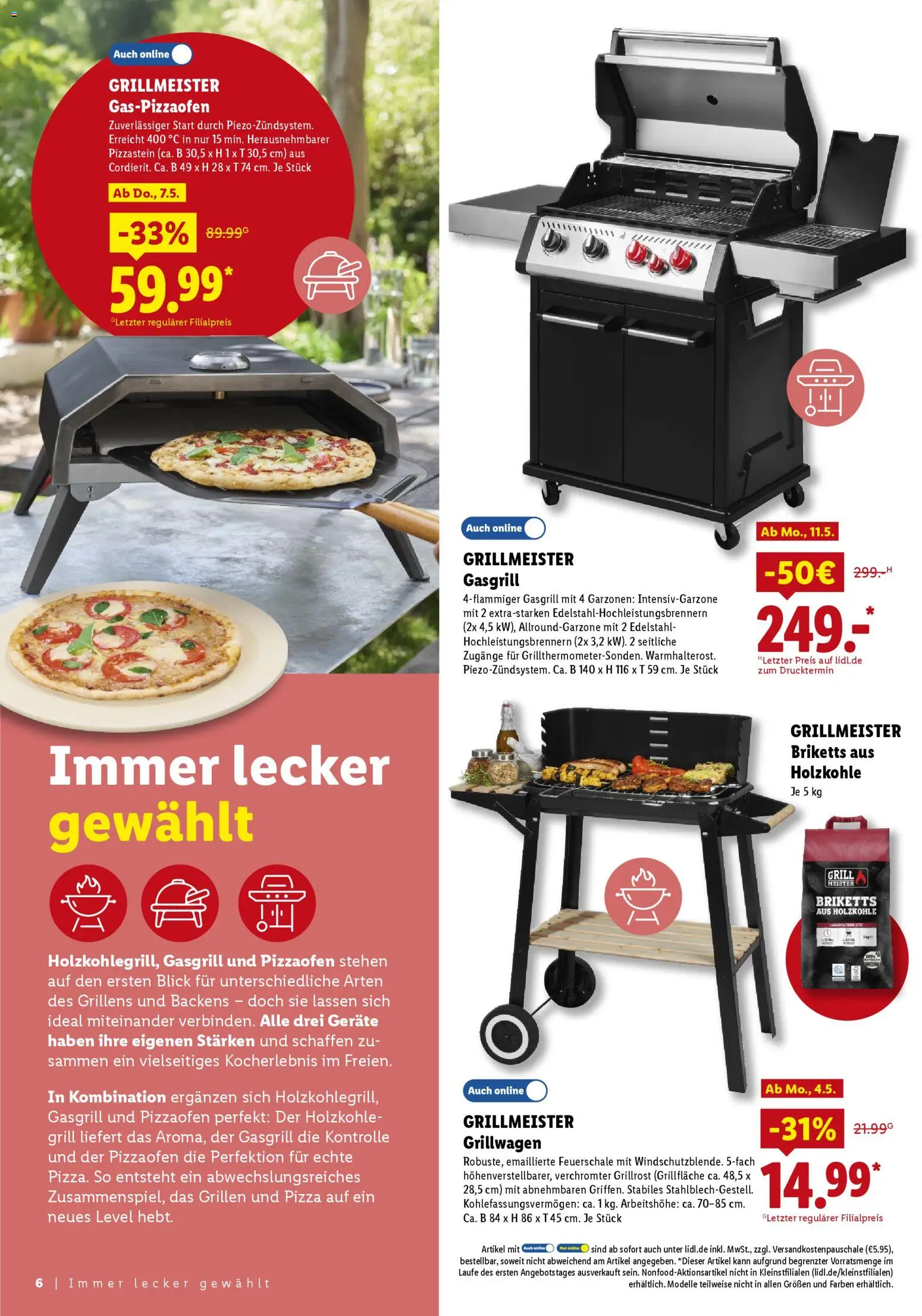 Lidl Prospekt – gültig ab 25.04.2026 | Seite: 6 | Produkte: Grill, Pizza
