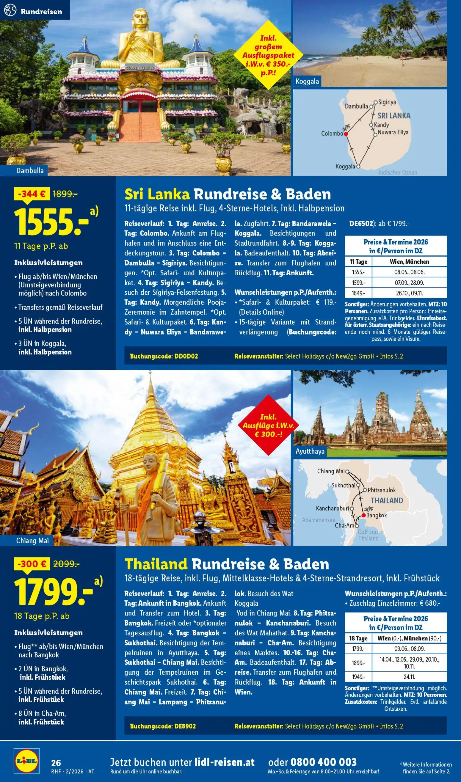 Lidl Februar Reise - Highlights gültig ab 30.01.2026 | Seite: 26 | Produkte: Uhr