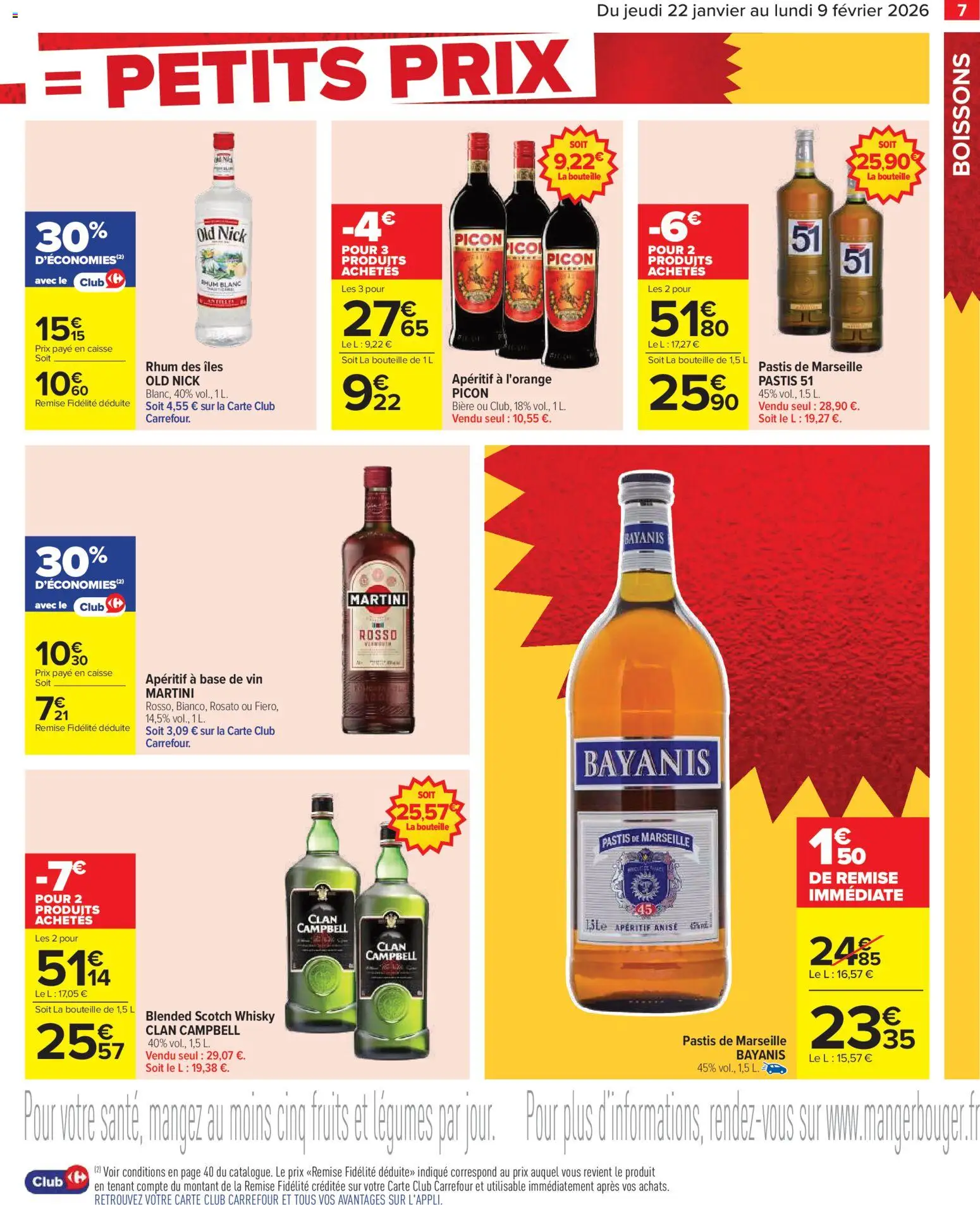 {H1} | Page: 9 | Produits: Pastis, Rhum, Vin, Bière