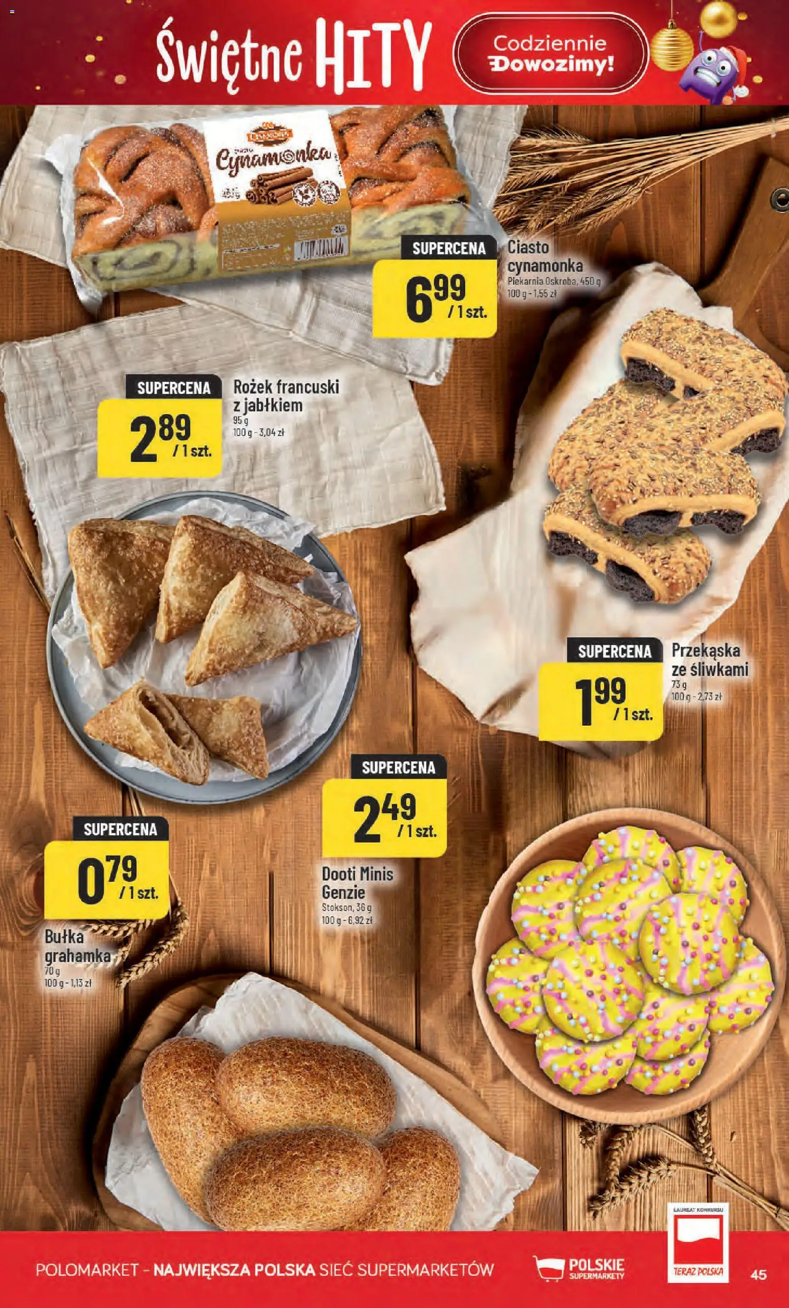 POLOmarket Black Friday od 26.11.2025 | Strona: 45 | Produkty: Ciasto, Piekarnia, Bułka