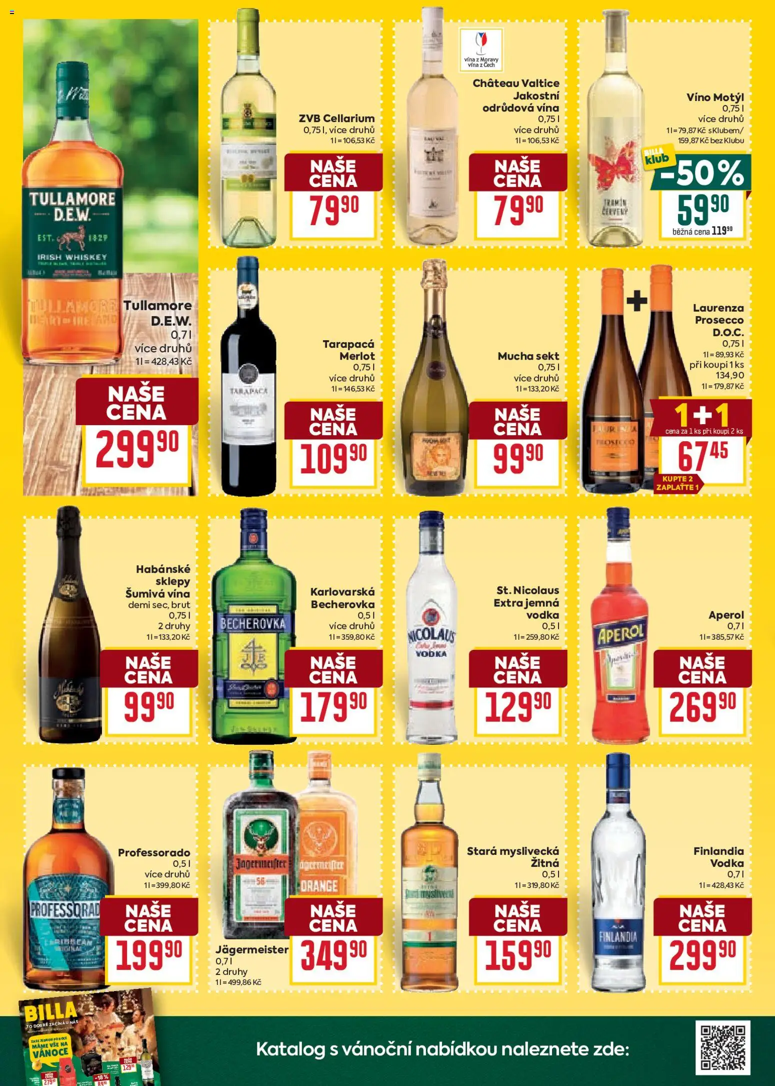 Billa Velký leták od 29.10.2025 | Strana: 38 | Produkty: Víno, Stará myslivecká, Víno Motýl, Becherovka