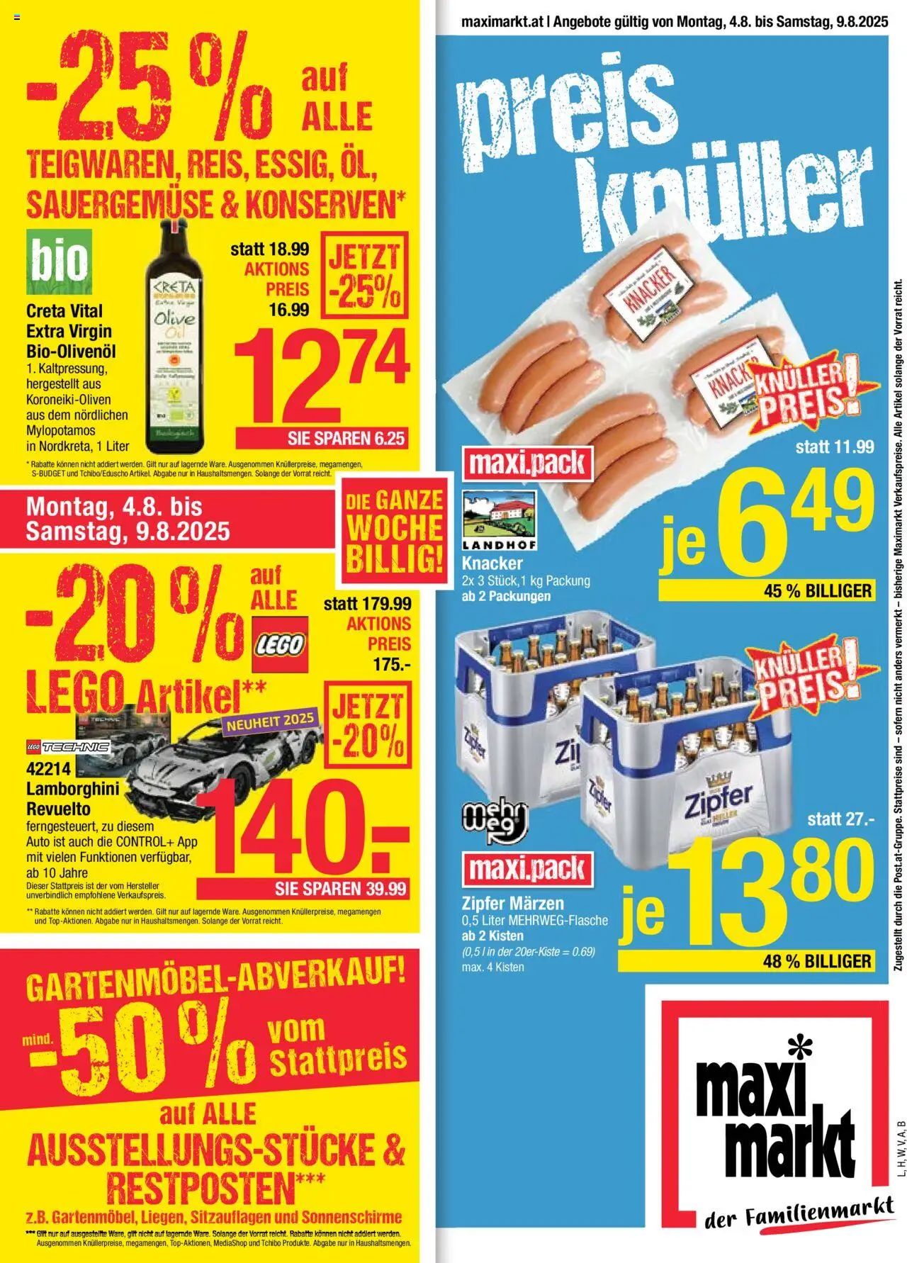 Maximarkt Flugblatt gültig ab 04.08.2025 | Seite: 1