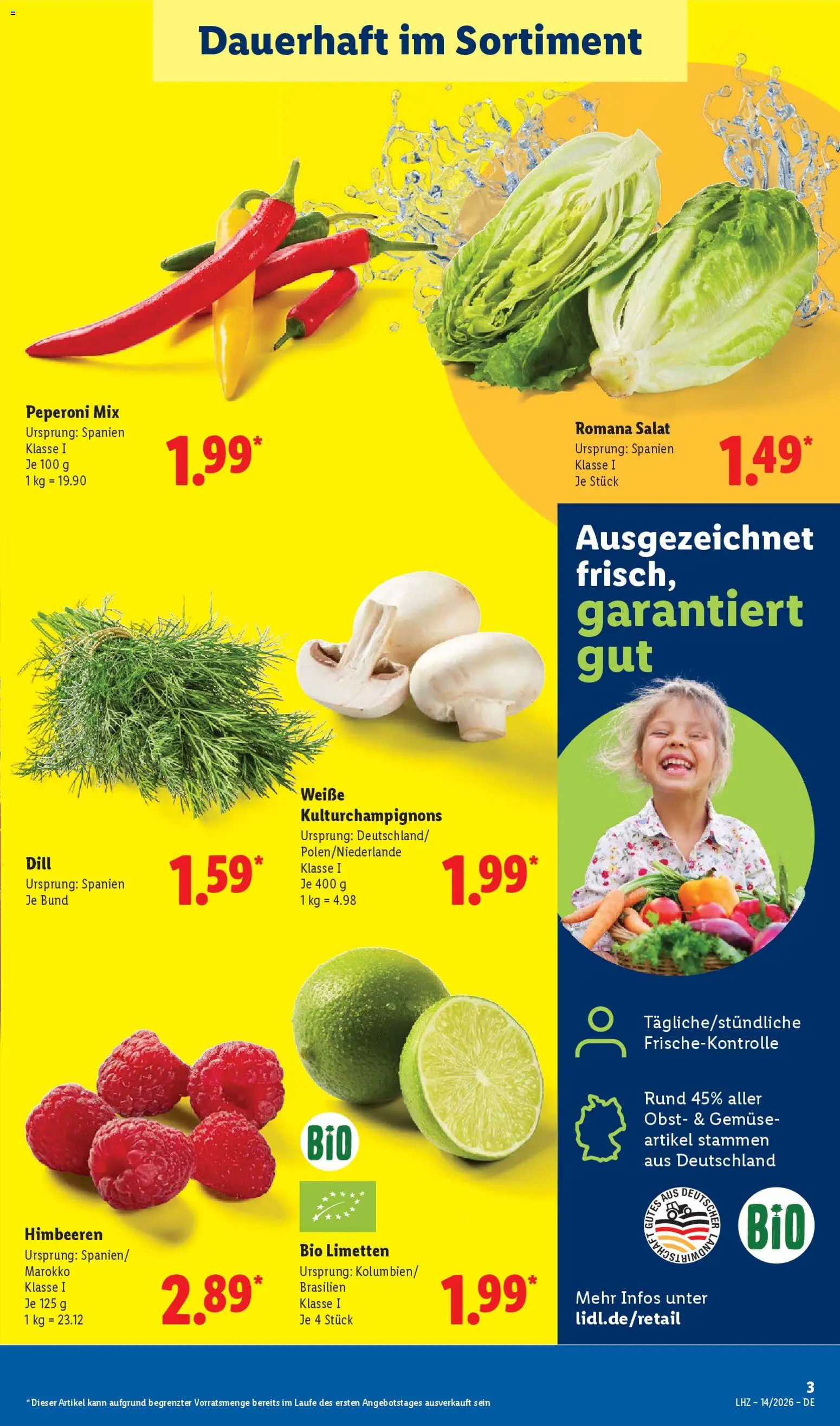 Lidl Německo leták od 30.03.2026 | Strana: 9 | Produkty: Salát