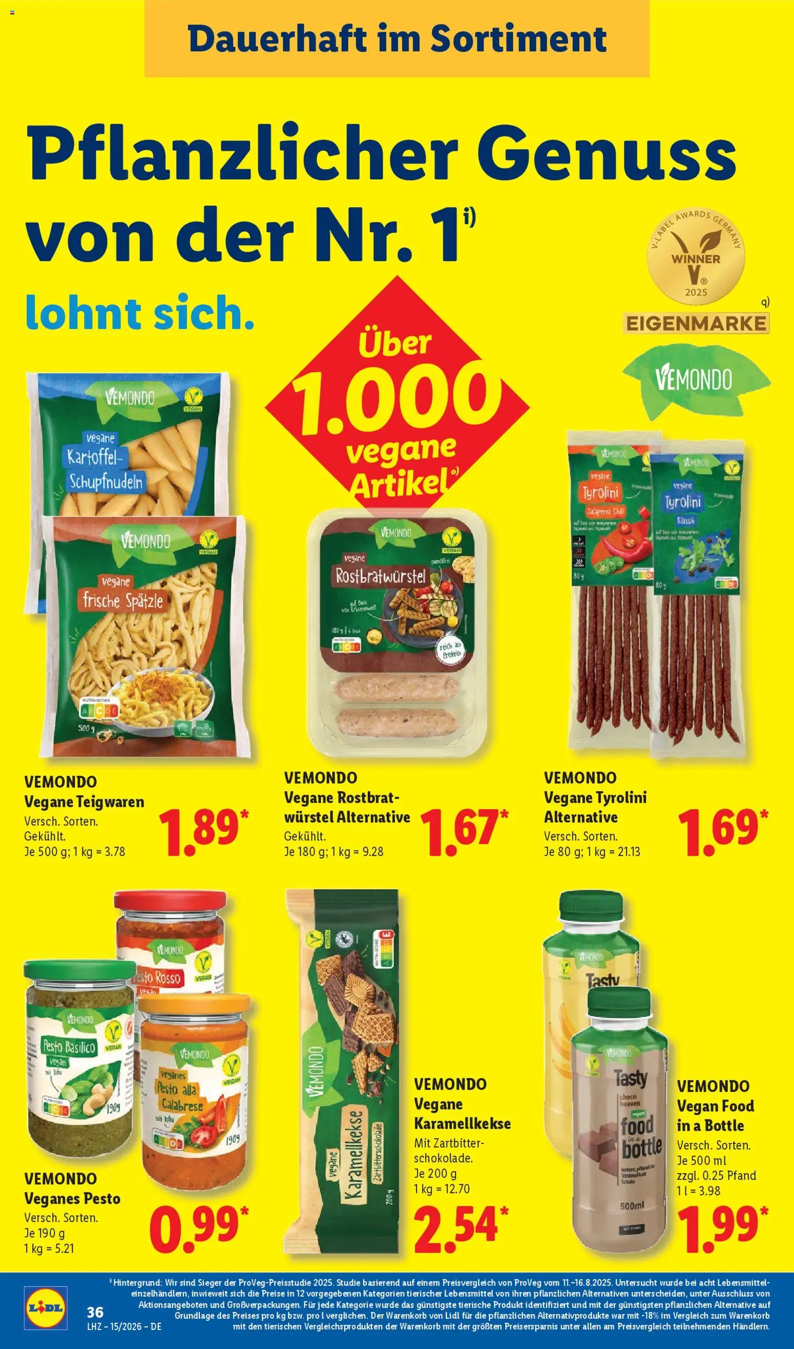 Lidl Německo leták od 07.04.2026 | Strana: 54 | Produkty: Vegan, Pesto, Protein