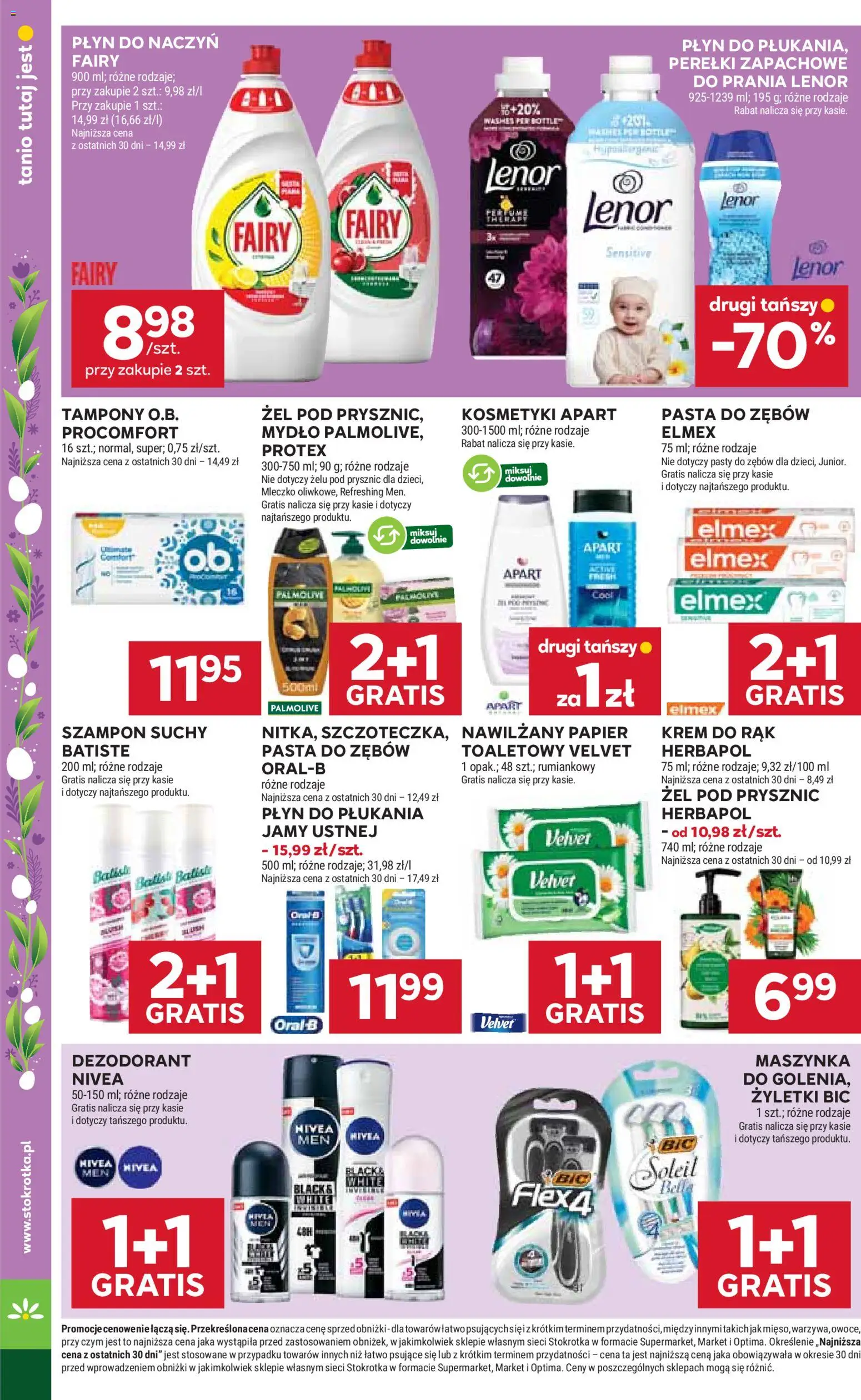 Stokrotka gazetka od 19.03.2026 | Strona: 40 | Produkty: Prysznic, Szampon, Fairy, Krem do rąk