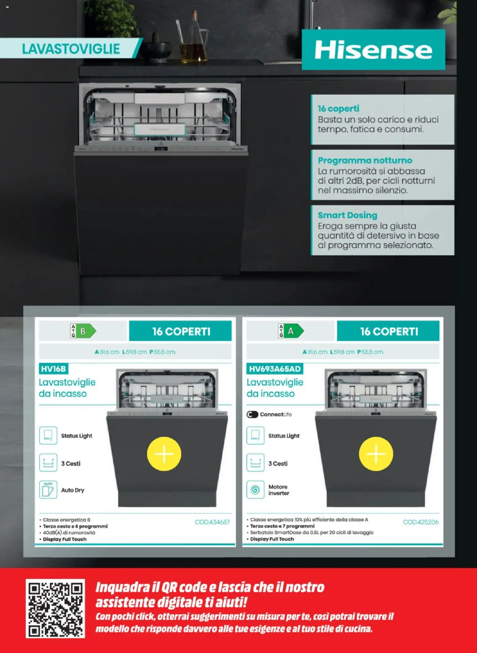 Volantino Media World del 25.11.2025 | Pagina: 54 | Prodotti: Lavastoviglie da incasso, Lavastoviglie
