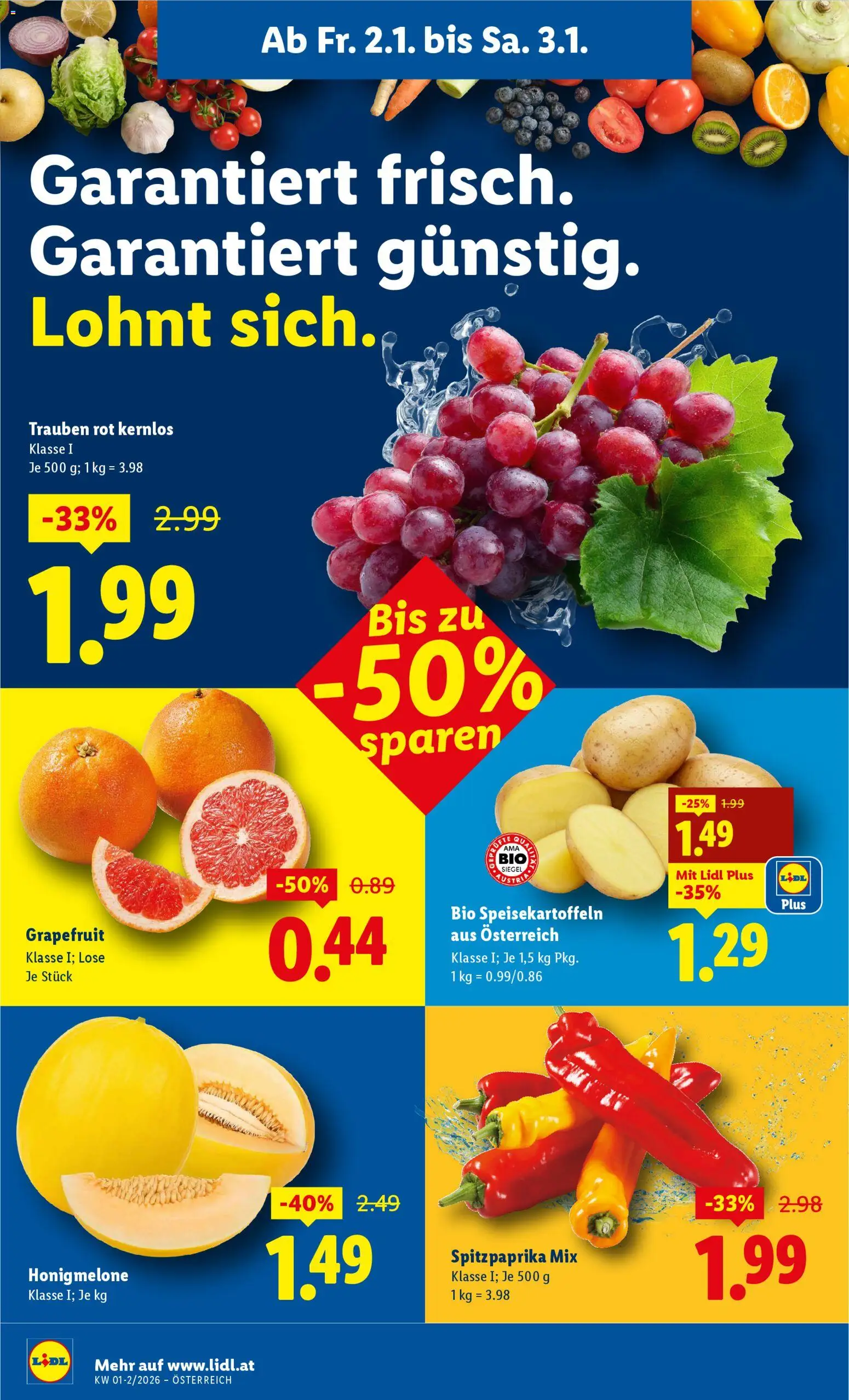Lidl Eisenstadt, Ebenfurth, Mattersburg gültig ab 02.01.2026 | Seite: 4 | Produkte: Grapefruit