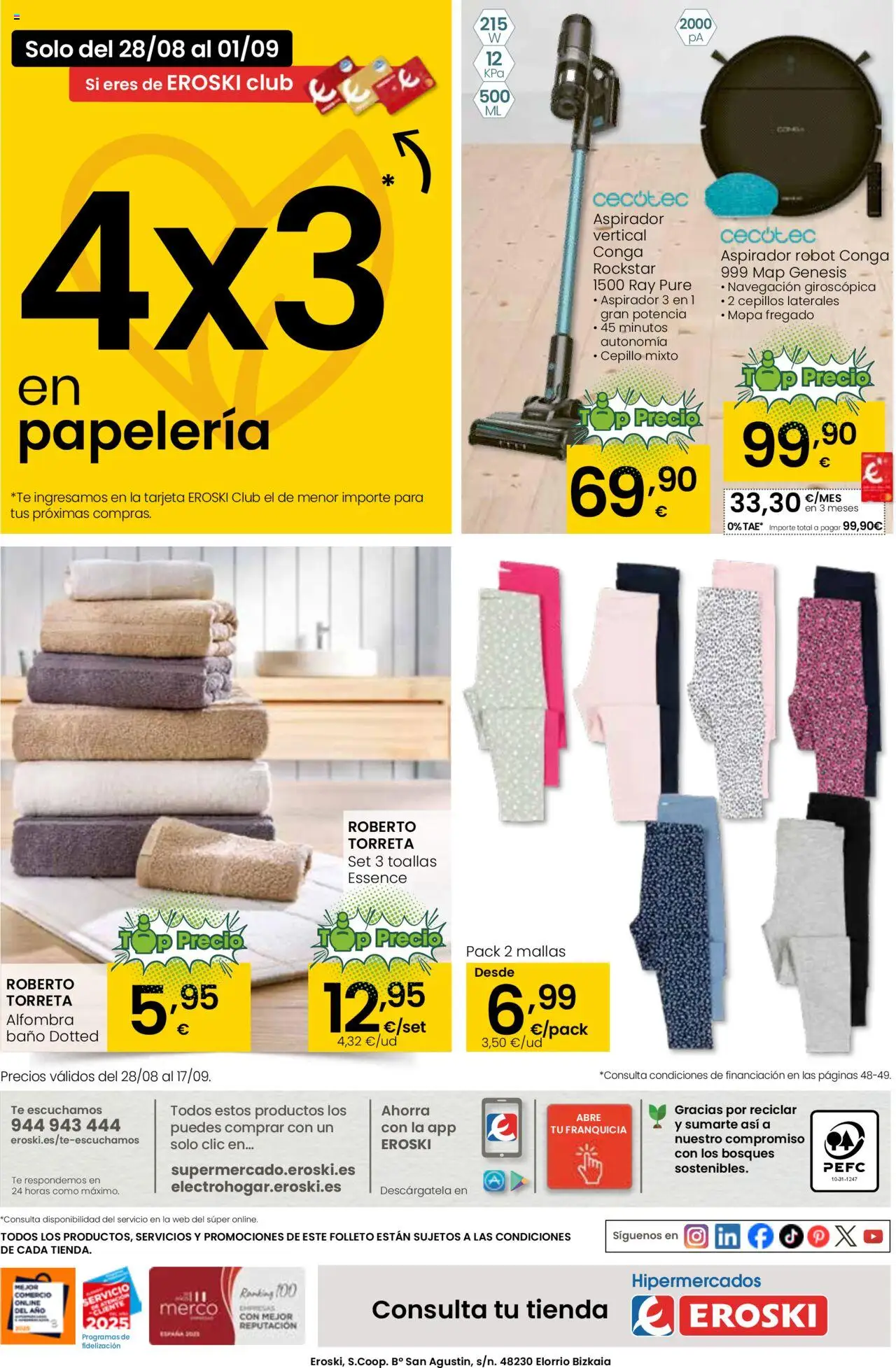Eroski - Ofertón │ válido desde el 28.08.2025 | Página: 56 | Productos: Cepillo, Té, Robot, Baño