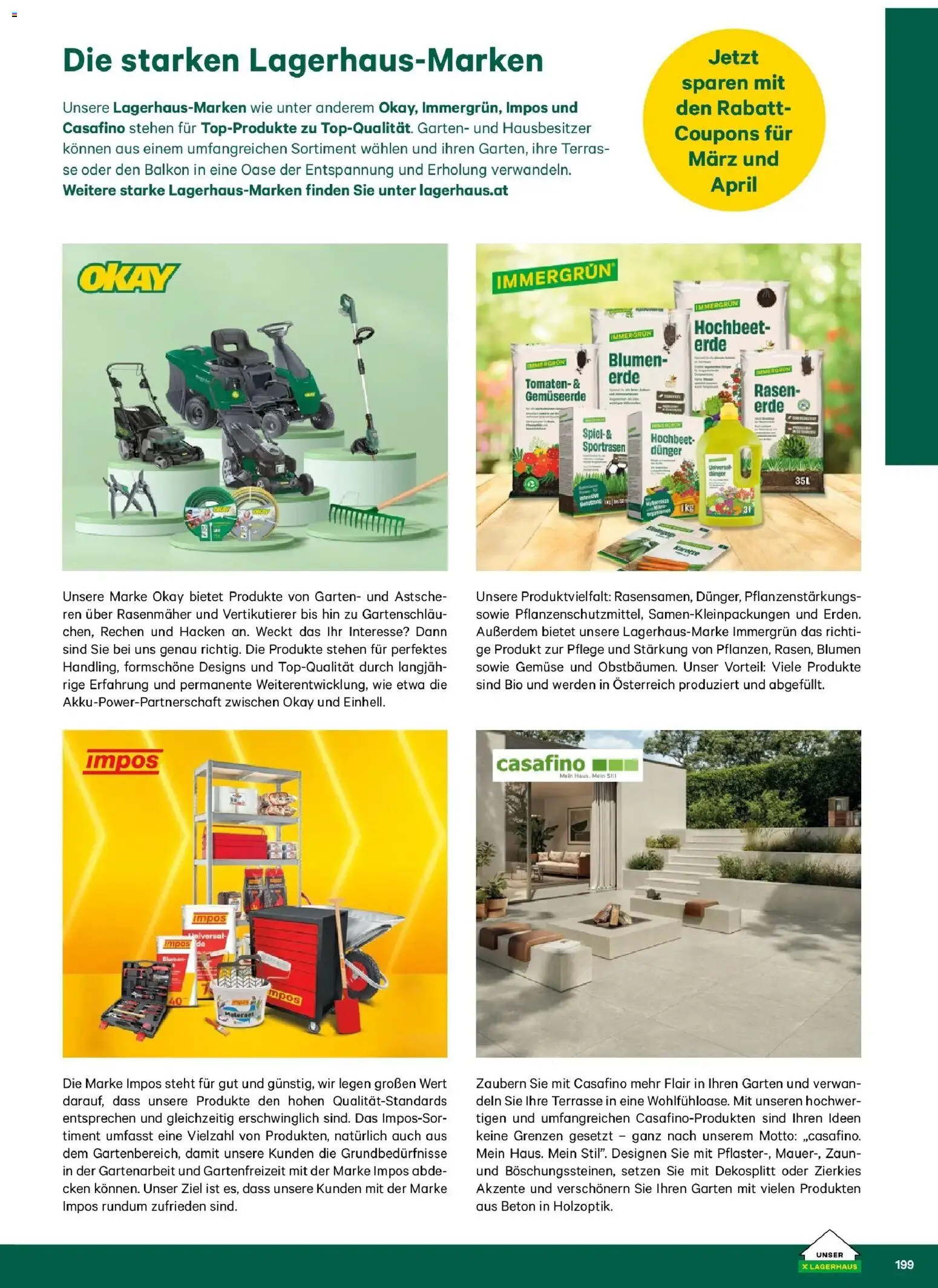 Lagerhaus Garten & Freizeit Katalog 2026 - Schweiggers, Bad Aussee  gültig ab 01.03.2026 | Seite: 199 | Produkte: Gemüse, Spiel, Rasenmäher, Tomaten