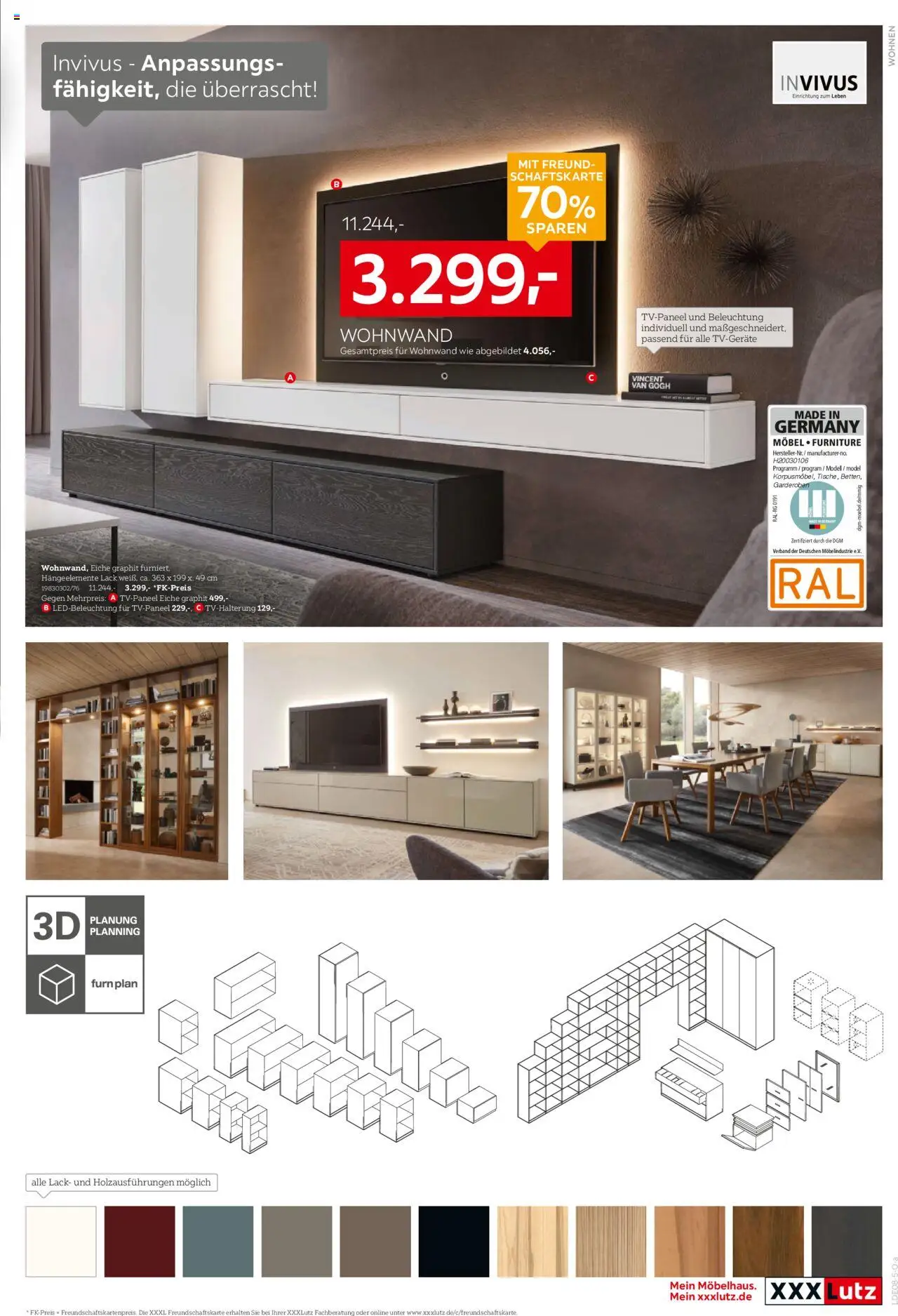 XXXL Lutz Prospekt 	 - gültig ab dem 21.07.2025 | Seite: 11 | Produkte: Wohnwand