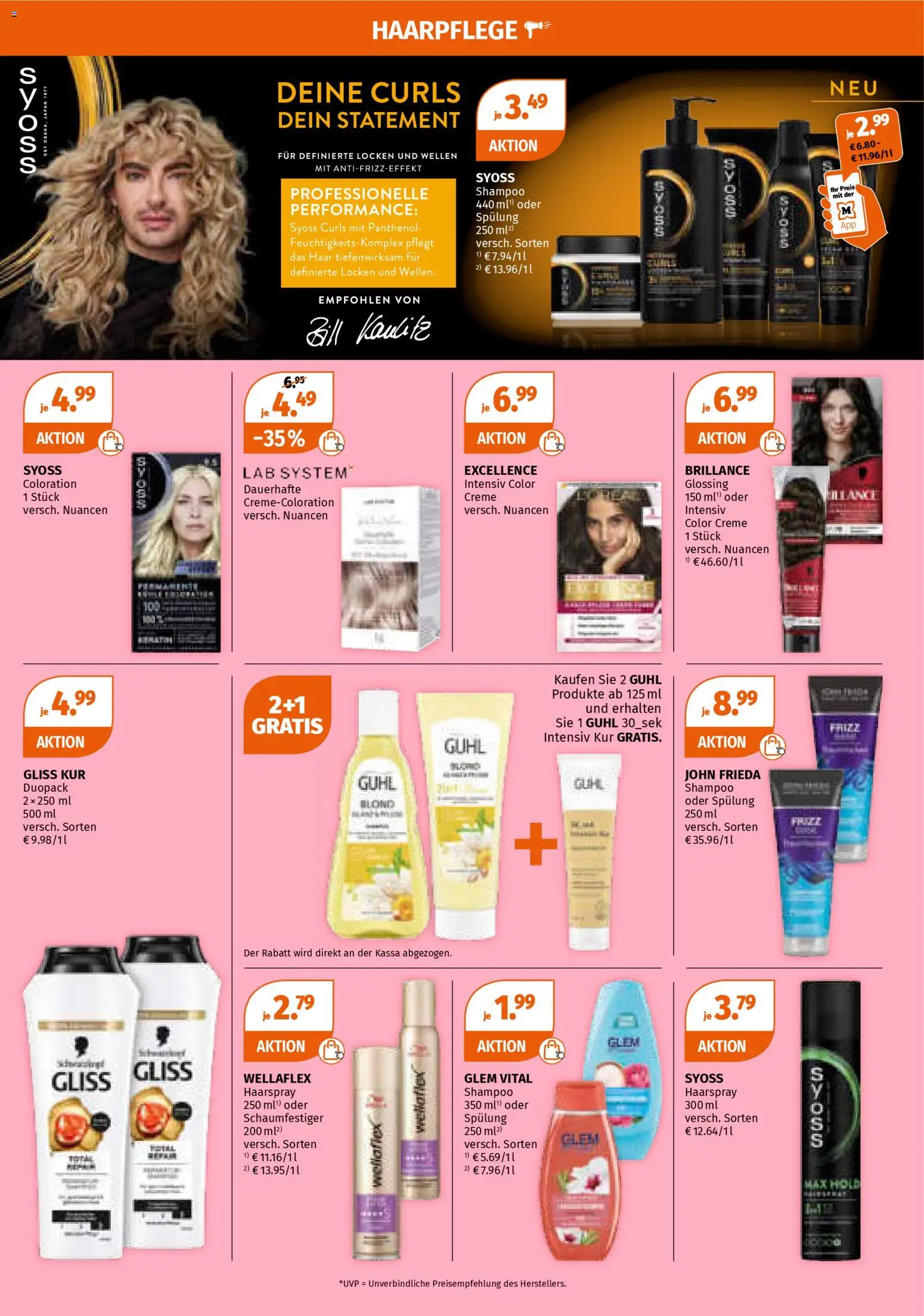 Müller Flugblatt gültig ab 27.10.2025 | Seite: 5 | Produkte: Shampoo, Spülung, Haarspray, Creme