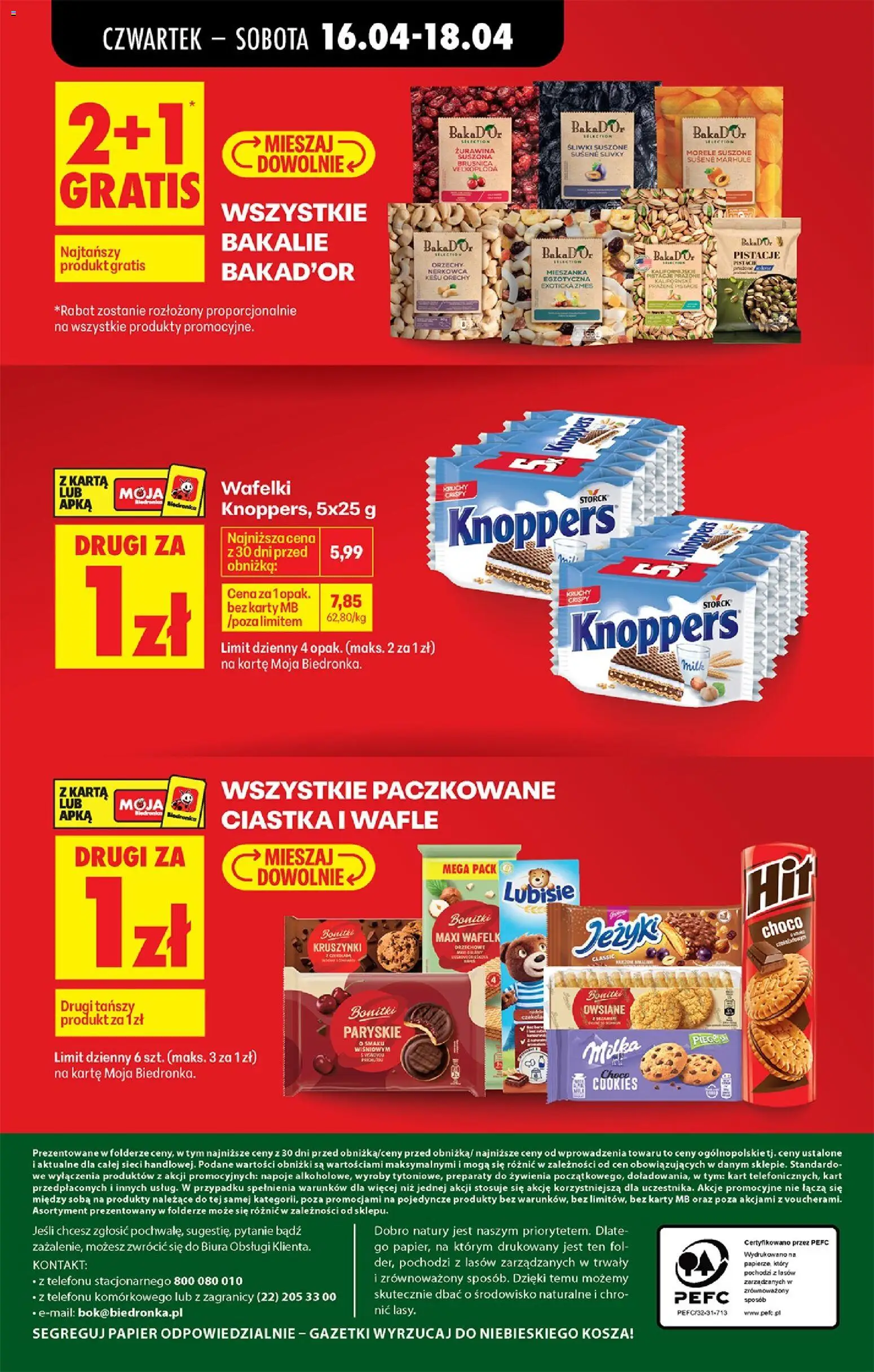 Biedronka gazetka od czwartku od 16.04.2026 | Strona: 91 | Produkty: Karta, Milka, Żurawina, Orzechy