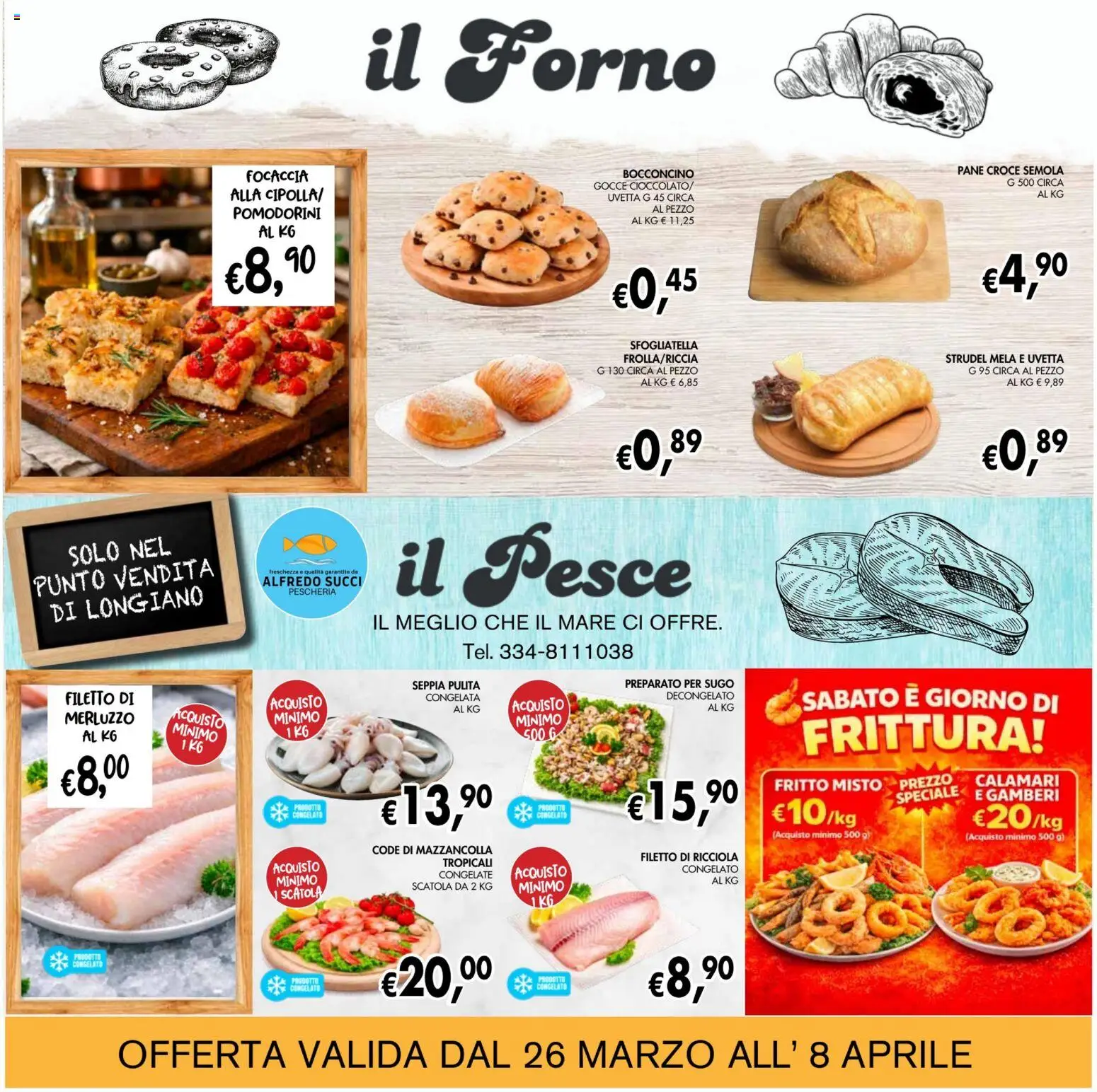 Volantino Coal del 26.03.2026 | Pagina: 8 | Prodotti: Pane, Merluzzo, Il forno, Sugo
