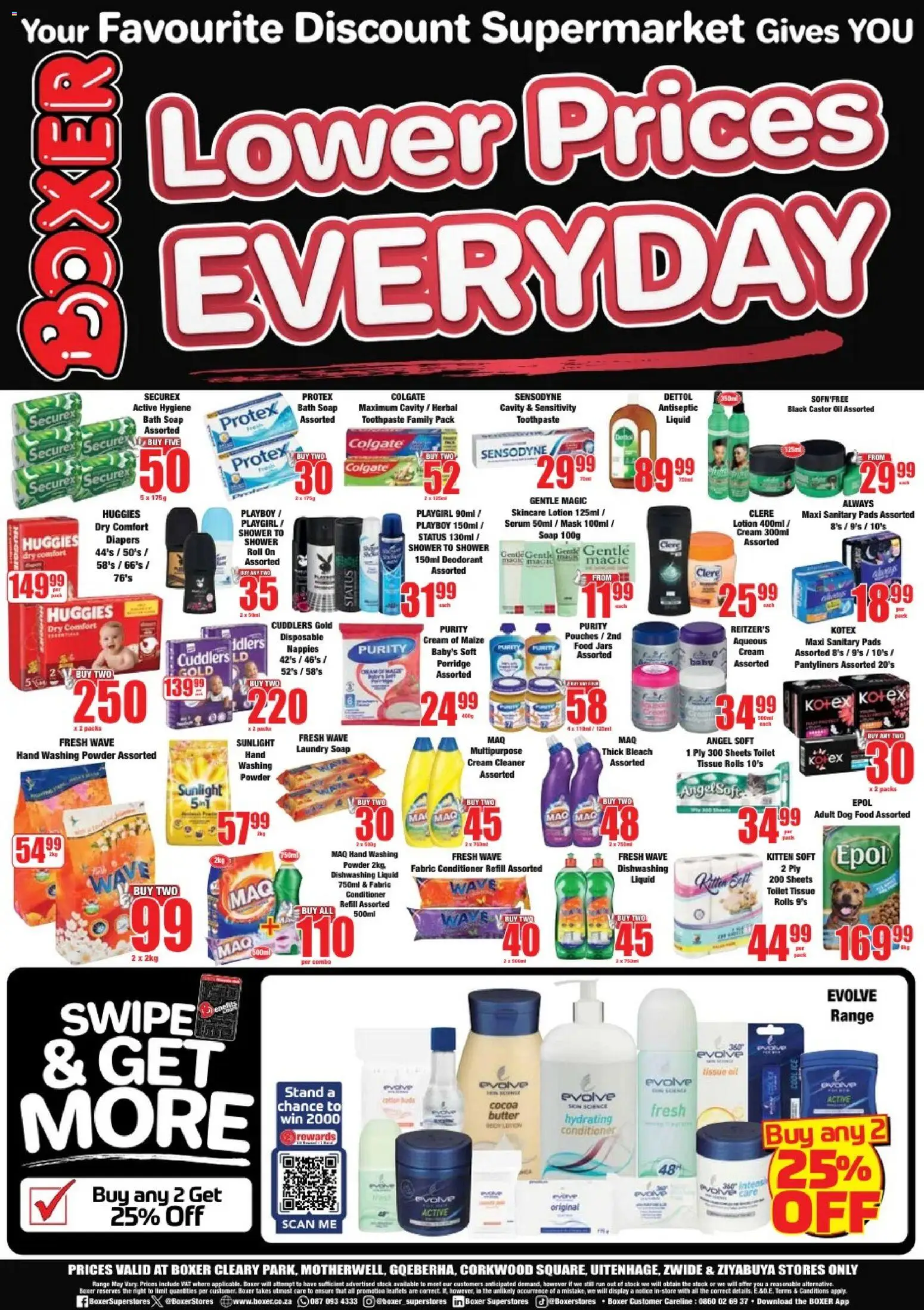 New Boxer catalogue – valid from 09.04.2026 | Page: 8 | Products: Bath, Bleach, Butter, Detergent