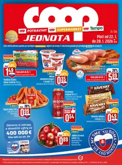 COOP Jednota leták platný od 22.01.2026