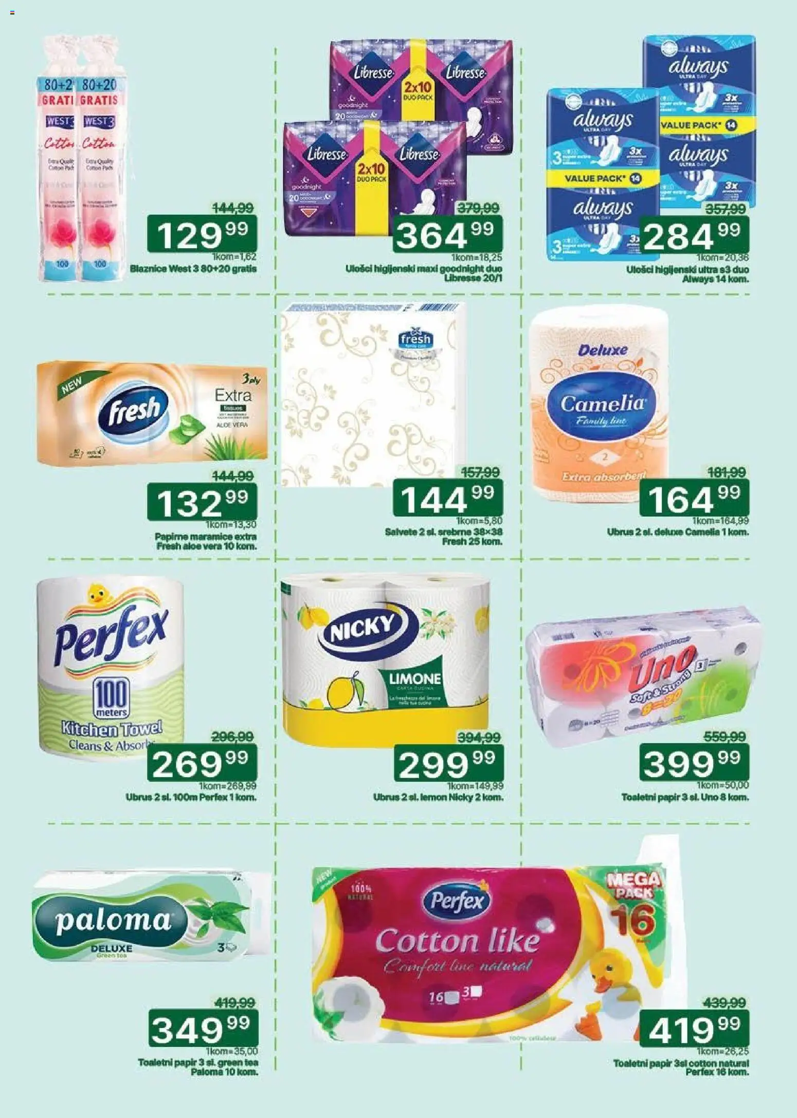 Univerexport katalog - važi od 02.02.2026 | Strana: 30 | Proizvode: Salvete, Ubrus