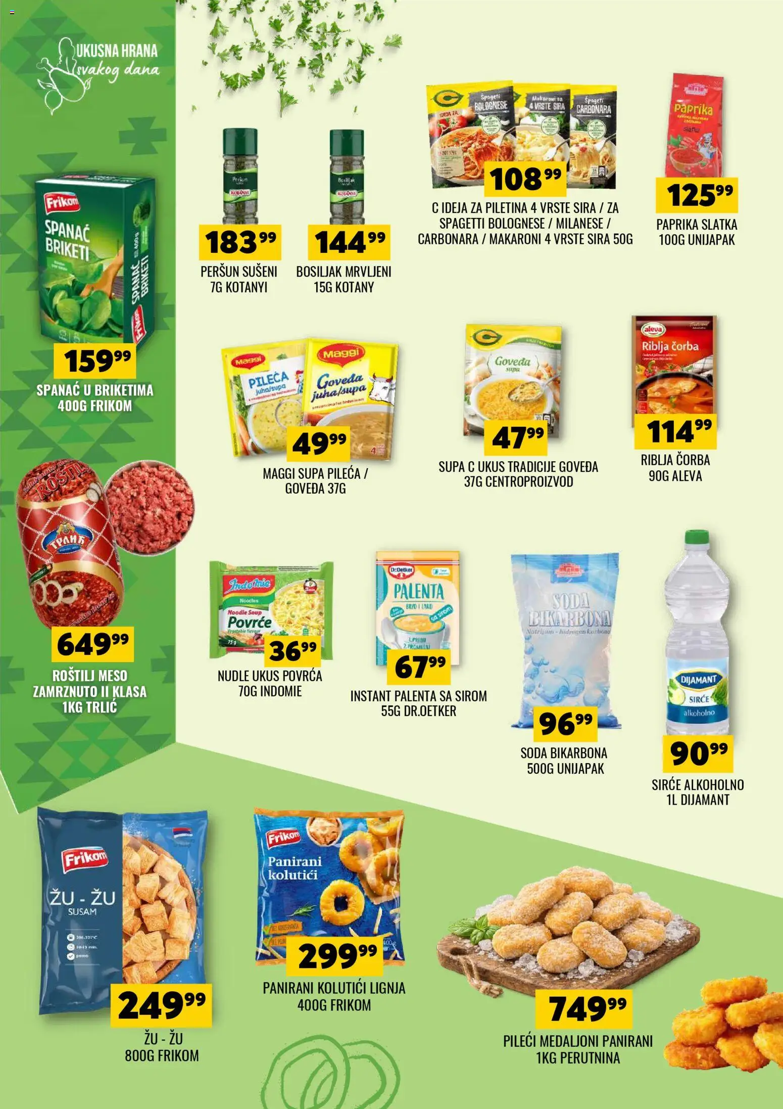 Tekijanka katalog - važi od 03.04.2026 | Strana: 8 | Proizvode: Sirće, Piletina, Roštilj meso, Roštilj