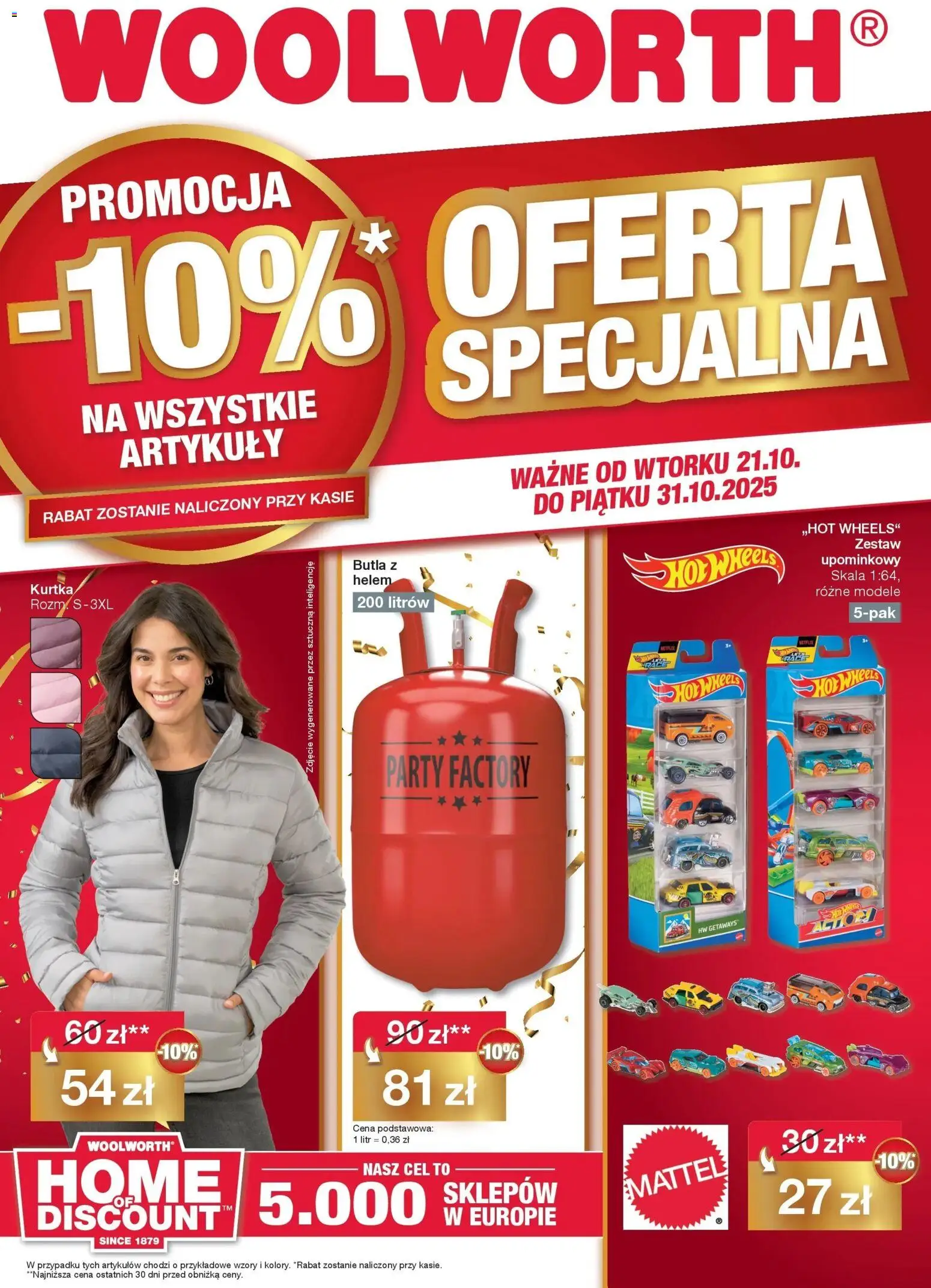 Woolworth Gazetka od 21.10.2025 | Strona: 1 | Produkty: Kurtka
