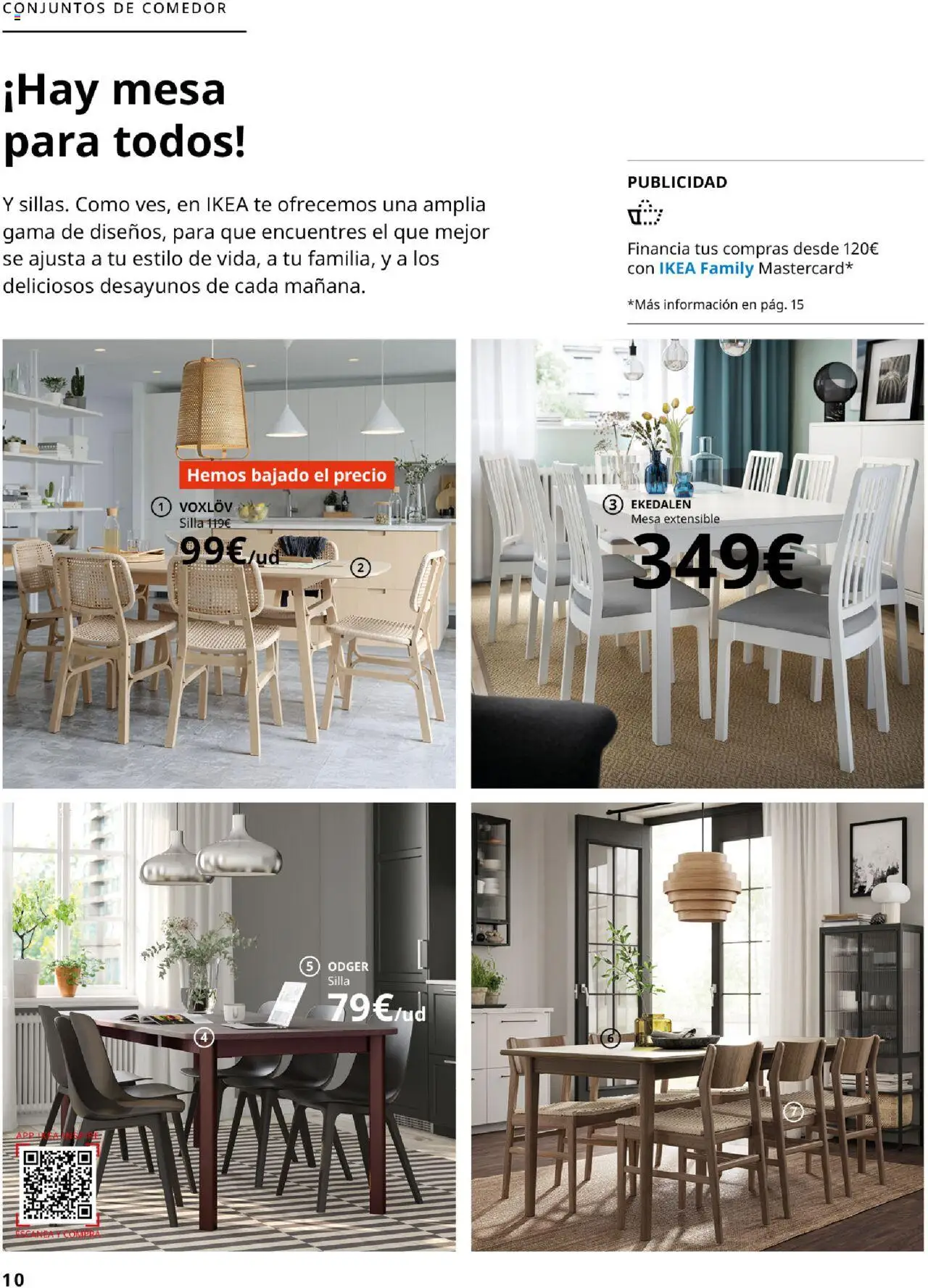 Catálogo IKEA Comedores │ válido desde el 04.02.2025 | Página: 10 | Productos: Mesa extensible, Té, Mesa, Silla