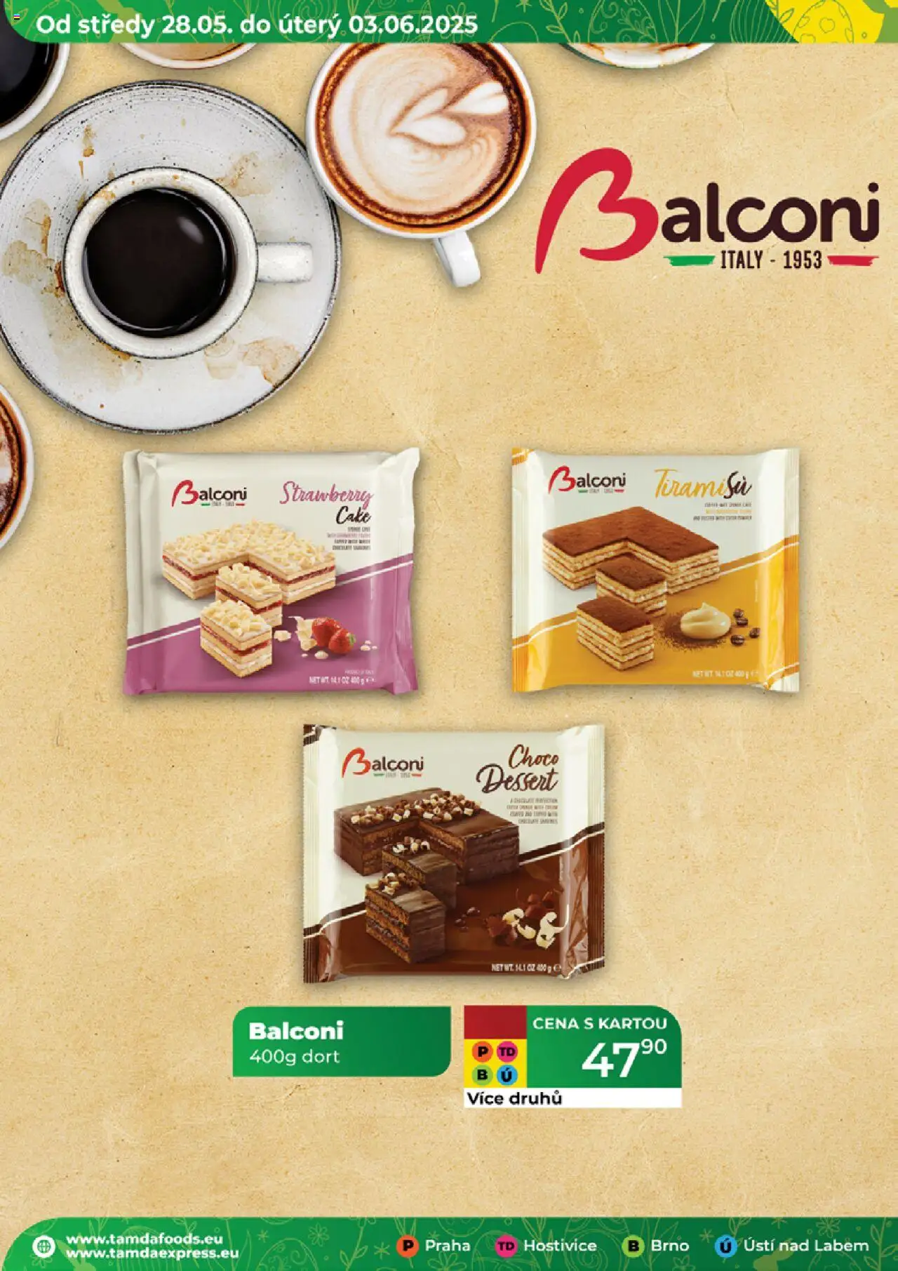 Tamda Foods leták od 28.05.2025 | Strana: 38 | Produkty: Tiramisu, Dort