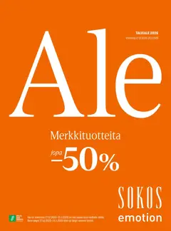 Sokos-mainoslehti voimassa 27.12.2025 alkaen