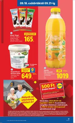 Lidl akciós ujság - amely érvényes a következő dátumtól: 18.09.2025 | Oldal: 17