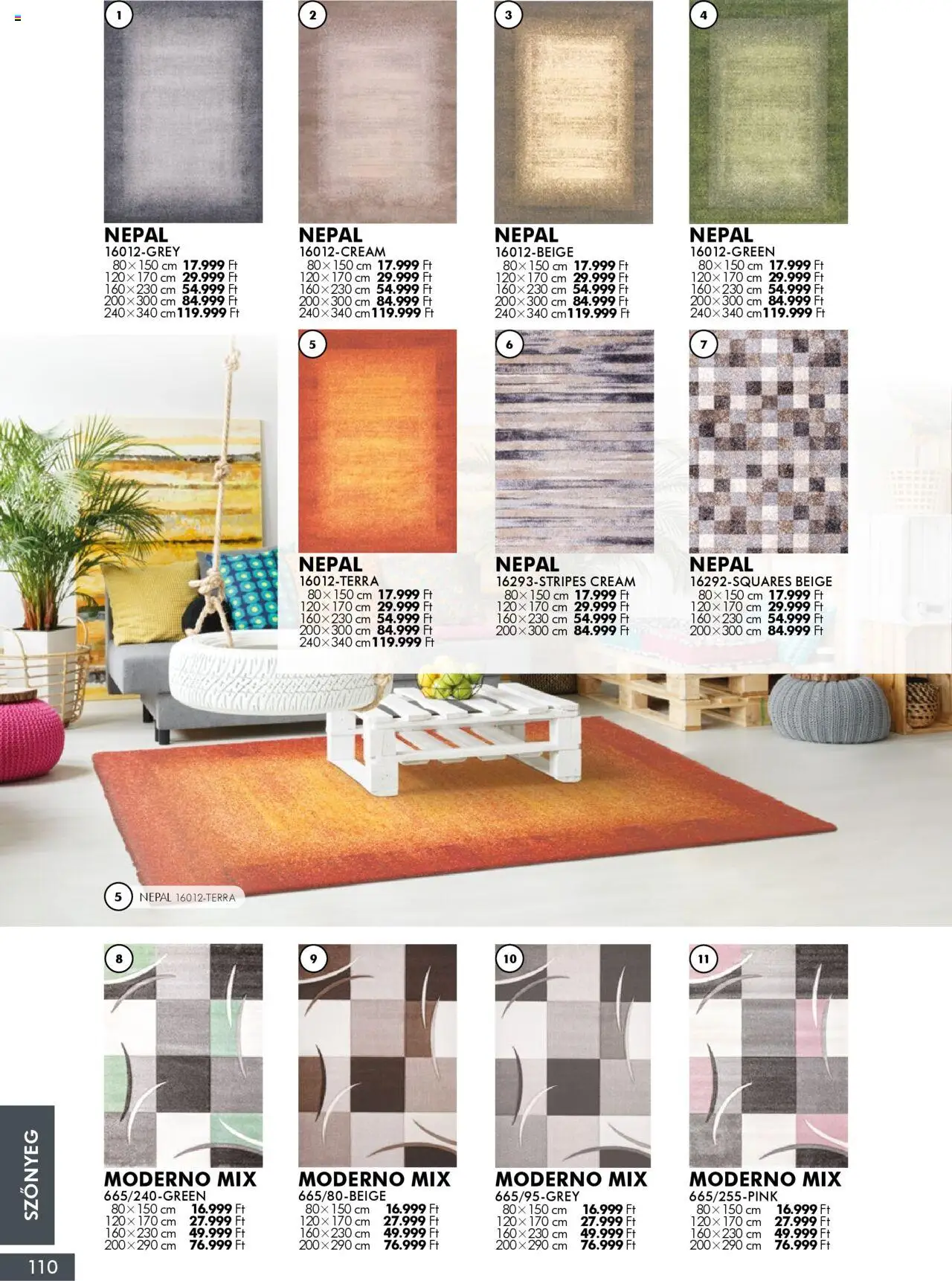 Diego akciós ujság - amely érvényes a következő dátumtól: 02.10.2025 | Oldal: 110 | Termékek: Szőnyeg