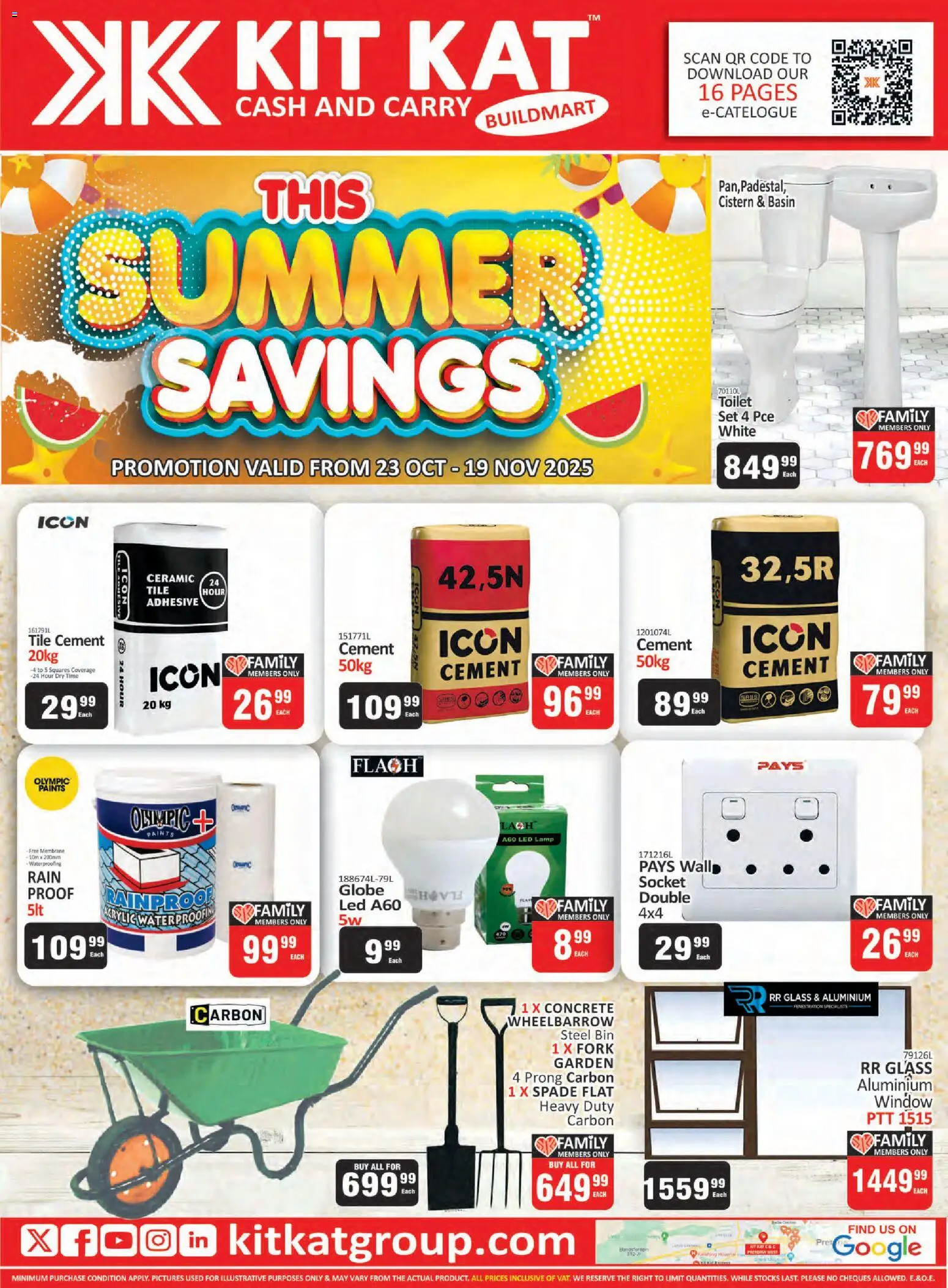 New KIT KAT Cash & Carry catalogue – valid from 23.10.2025 | Page: 16 | Products: Globe, Spade, Cistern, Cement