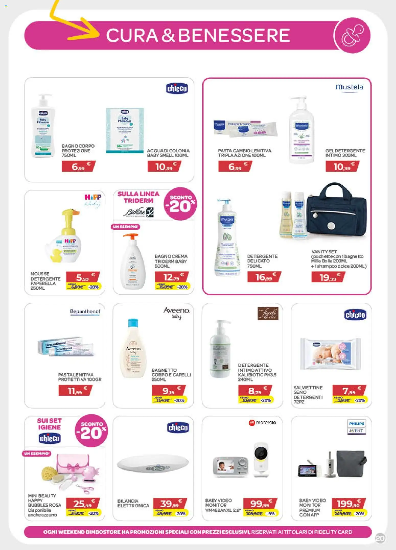 Volantino Bimbo store del 02.04.2026 | Pagina: 20 | Prodotti: Shampoo, Monitor, Pasta, Video