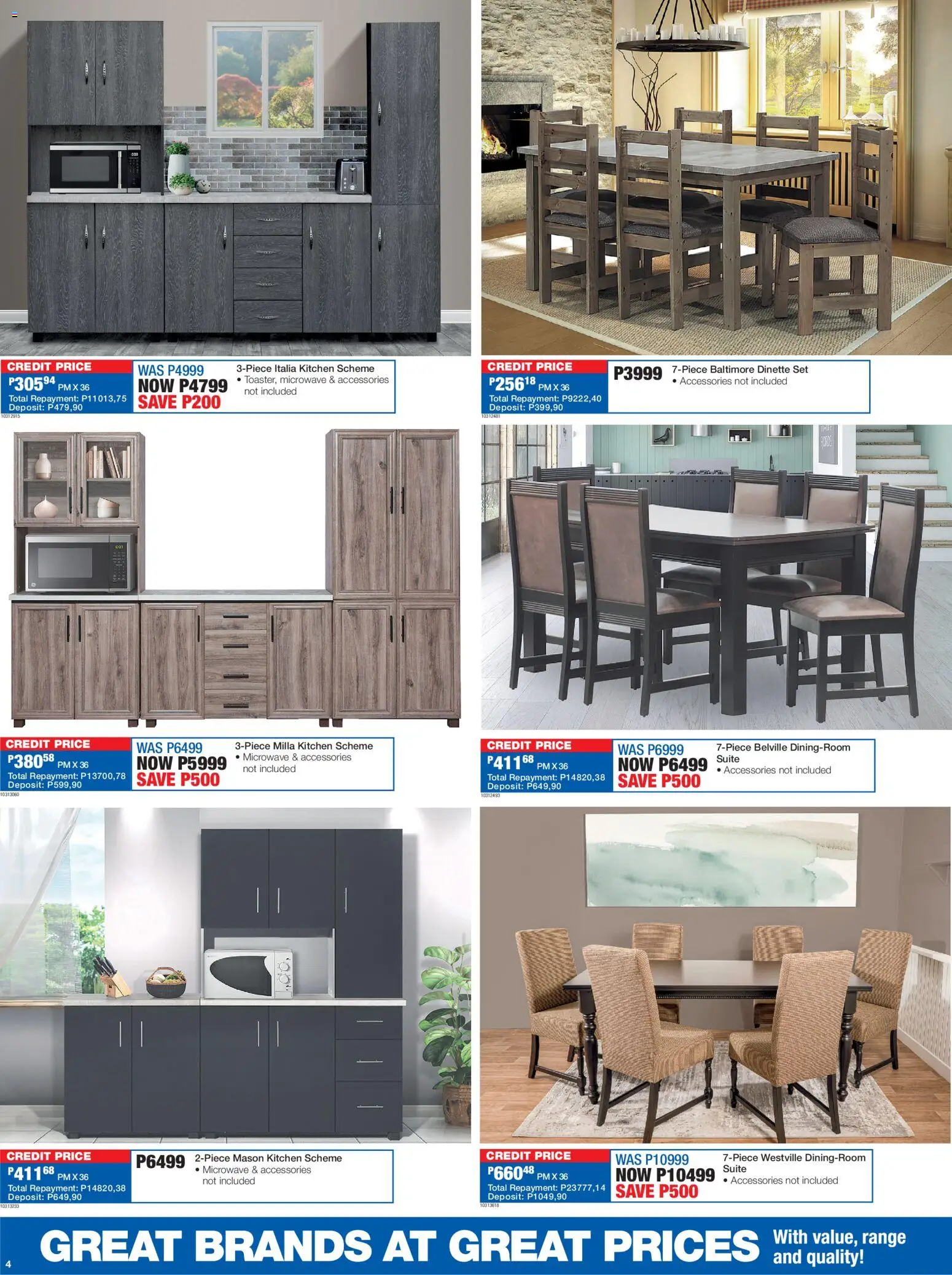 New OK Furniture catalogue – valid from 27.12.2025 | Page: 4 | Products: Microwave, Dinette set