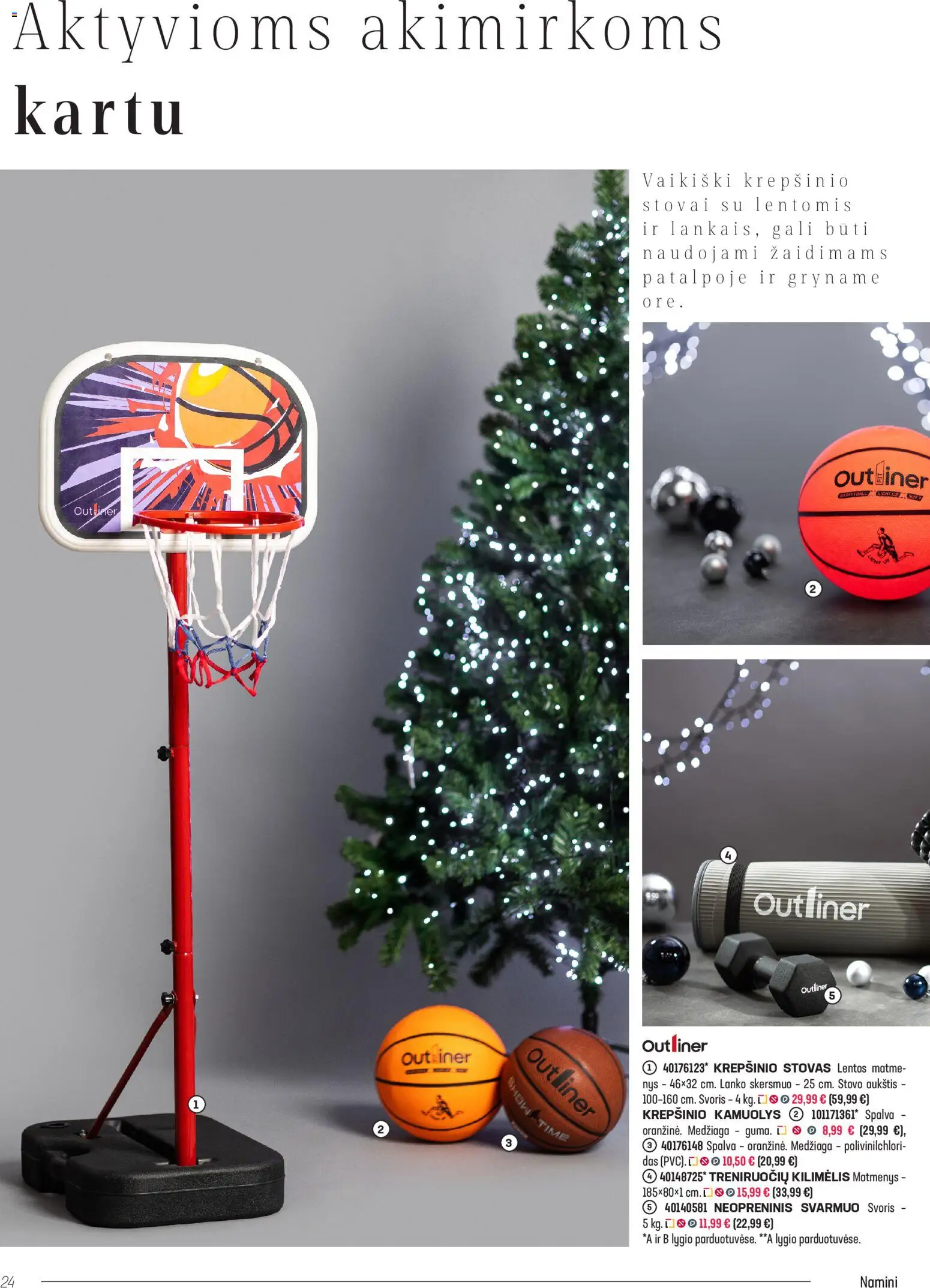 Senukai akcijos nuo 05.11.2025 | Puslapis: 24 | Prekių: Kilimėlis, Stovas