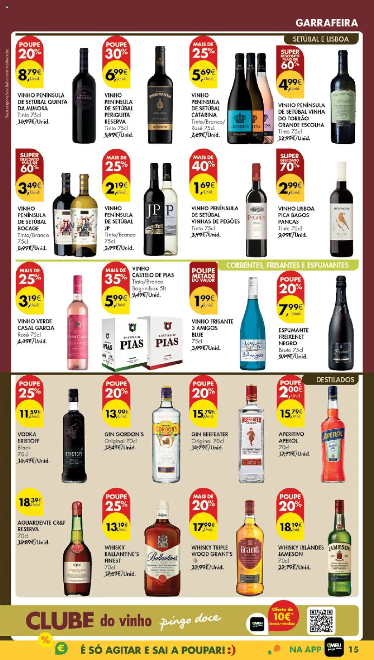 Pingo Doce Poupe Esta Semana Madeira │ válido de 09.09.2025 | Página: 15 | Produtos: Whisky, Espumante, Aperol, Gin