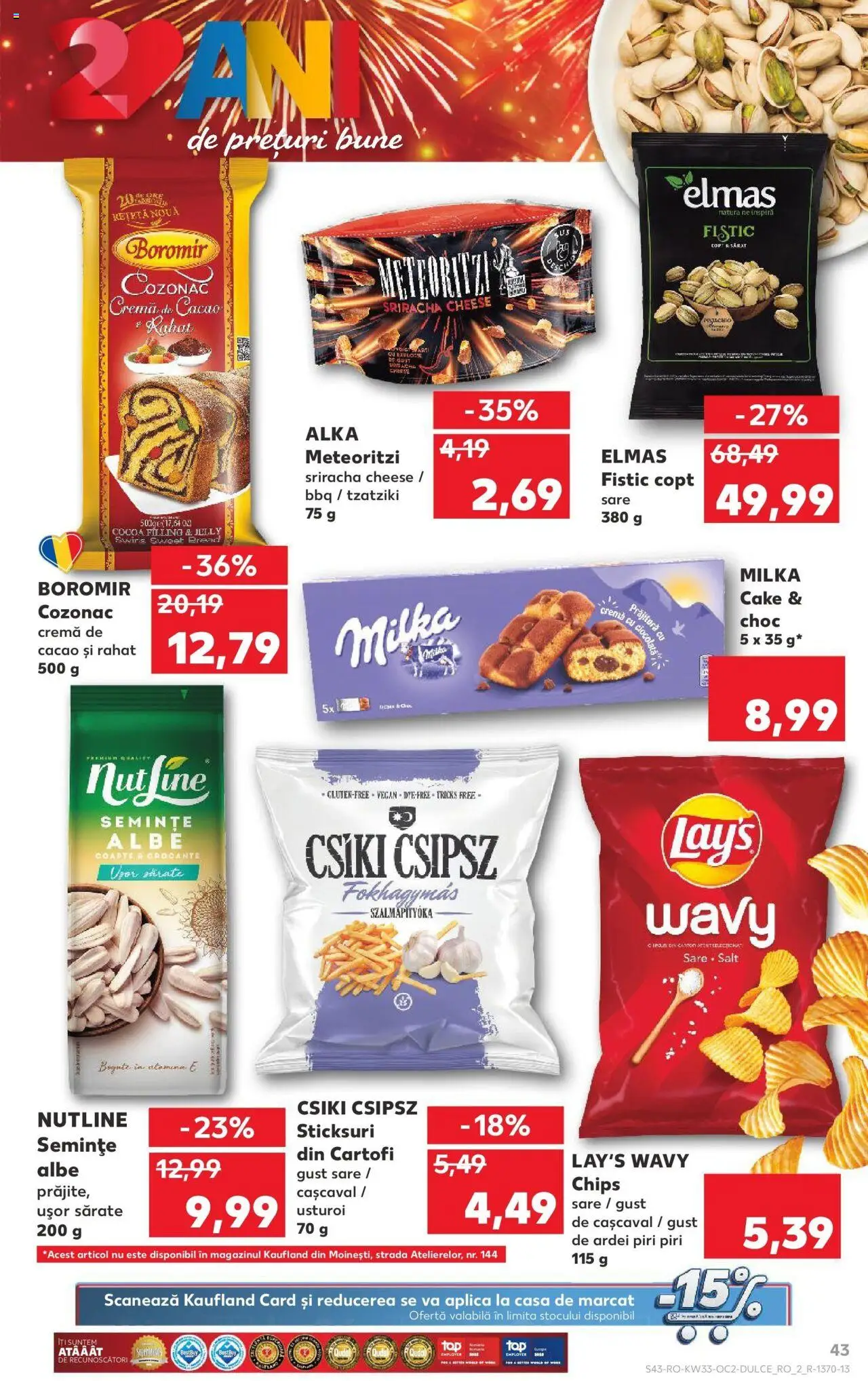 Catalog Kaufland - Alexandria – valabil de la 13.08.2025 | Pagină: 43 | Produse: Ardei, Ciocolată, Cacao, Sare