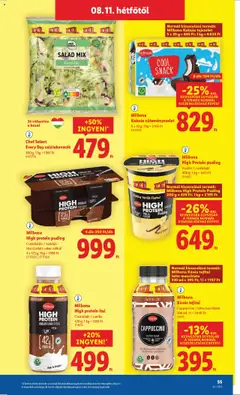 Lidl akciós ujság - amely érvényes a következő dátumtól: 07.08.2025 | Oldal: 55 | Termékek: Tejszelet, Csokoládé, Vegán, Cukor