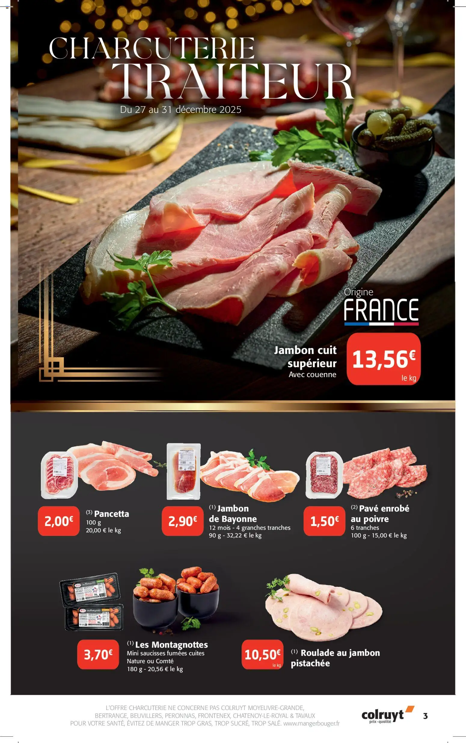 {H1} | Page: 3 | Produits: Poivre, Jambon