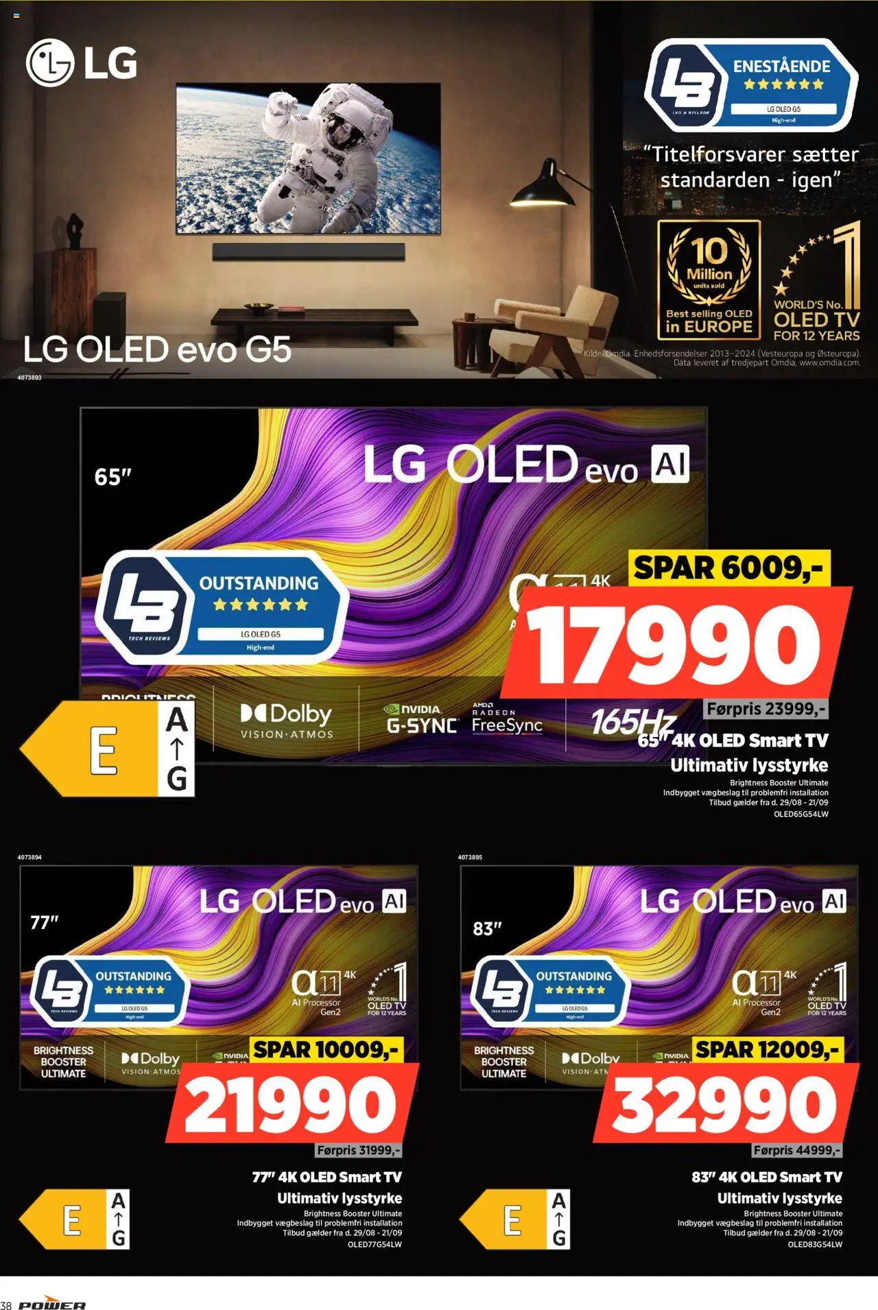 Power tilbudsavis – gyldig fra 12.09.2025 | Side: 38 | Produkter: Processor, Smart TV, TV