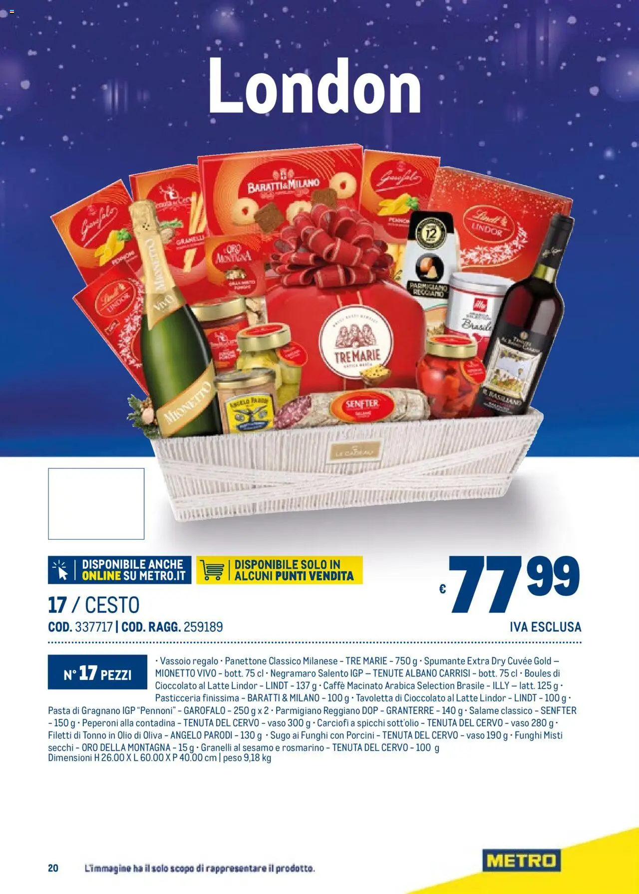 Volantino Metro del 06.11.2025 | Pagina: 20 | Prodotti: Salame, Panettone, Parmigiano reggiano, Vassoio