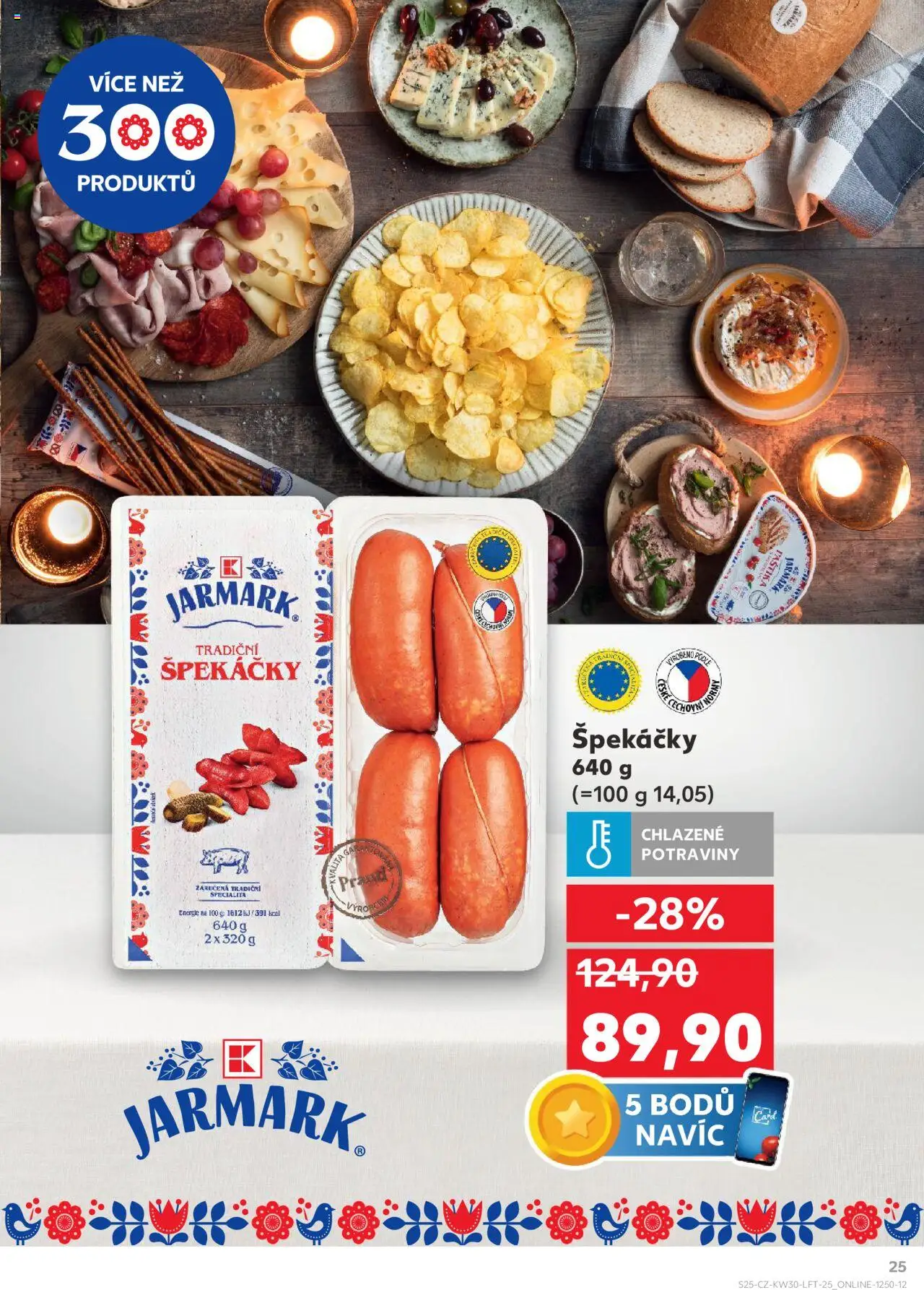 Kaufland leták - Praha 8 od 23.07.2025 | Strana: 25 | Produkty: Špekáčky, Potraviny, Paštika