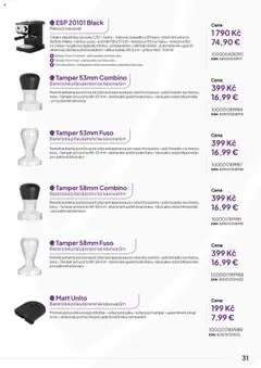 Náhled letáku Expert elektro katalog - ECG - Malé domácí spotřebiče od 01.10.2024 | Strana: 31 | Produkty: Káva, Pákový kávovar, Lžička, Combino
