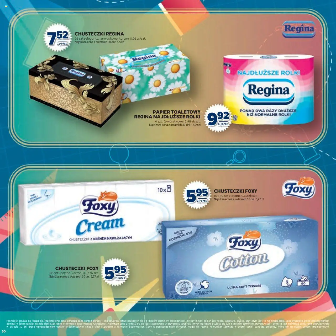 Stokrotka Gazetka - Witaj Szkoło od 13.08.2025 | Strona: 50 | Produkty: Papier toaletowy, Stokrotka, Rolki
