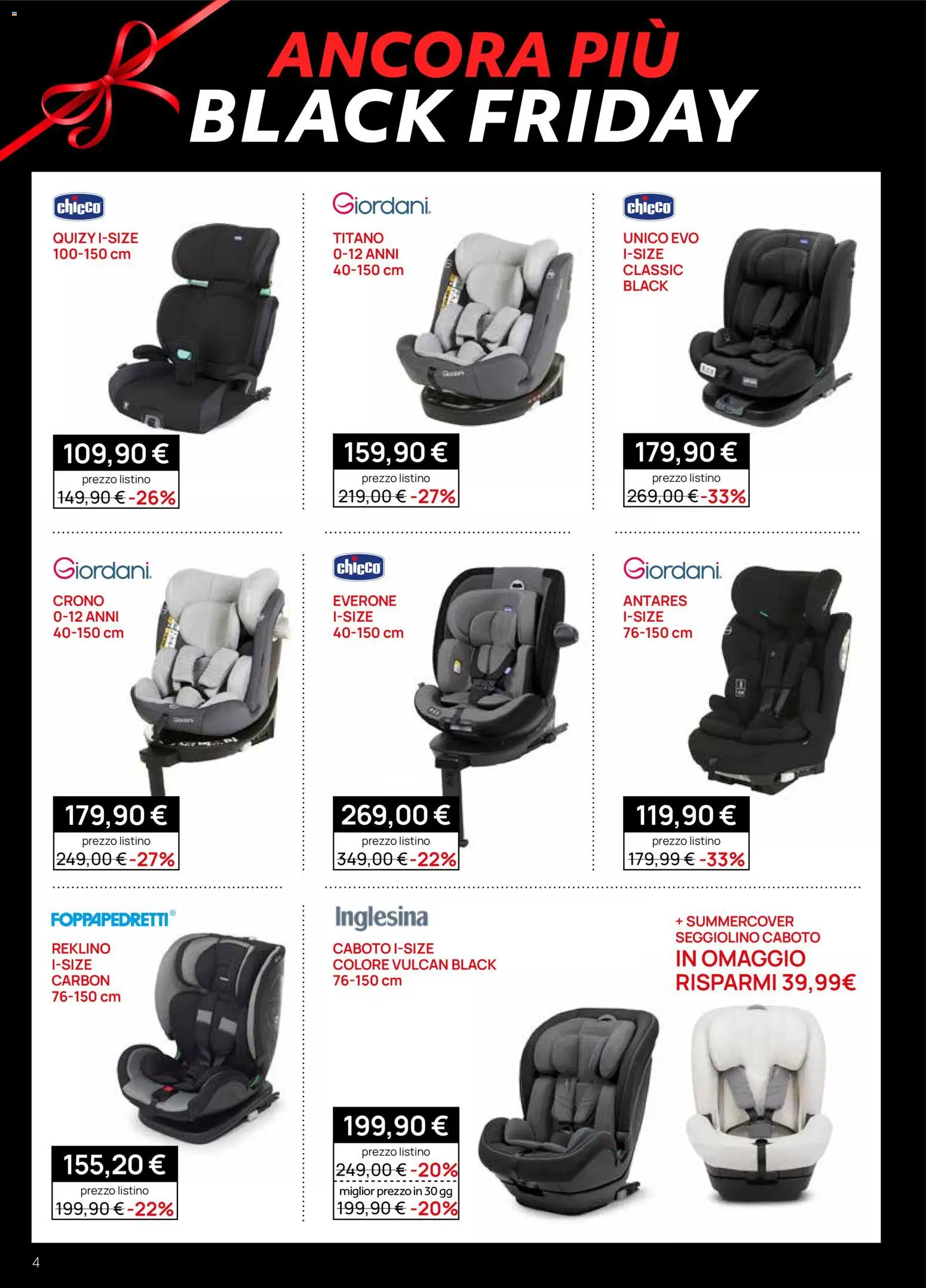 Volantino Prenatal del 28.11.2025 | Pagina: 4 | Prodotti: Seggiolino