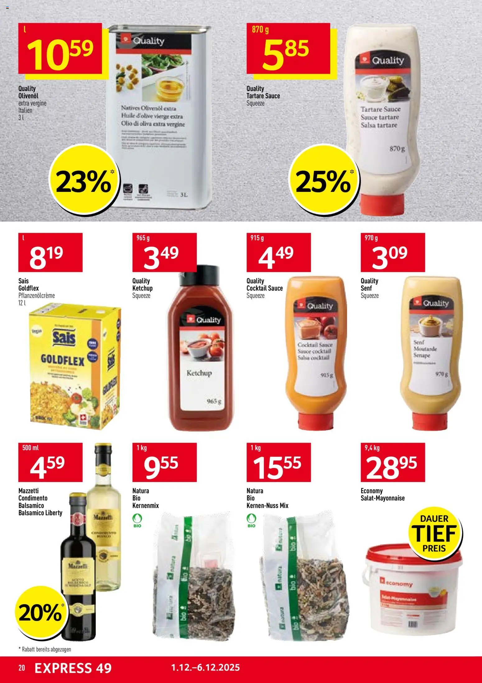 Prodega Aktionen – gültig ab 01.12.2025 | Seite: 20 | Produkte: Balsamico, Ketchup