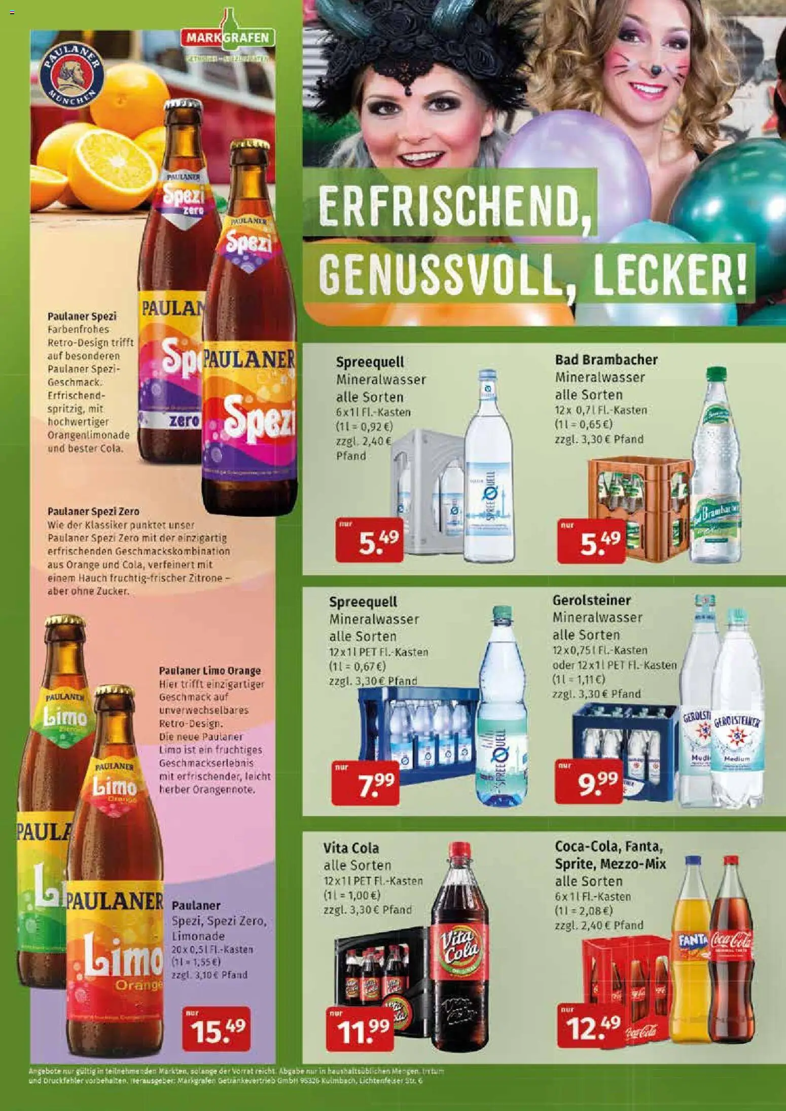 Markgrafen Prospekt 	 – gültig ab 02.03.2026 | Seite: 6 | Produkte: Cola, Bad, Limonade, Vita cola