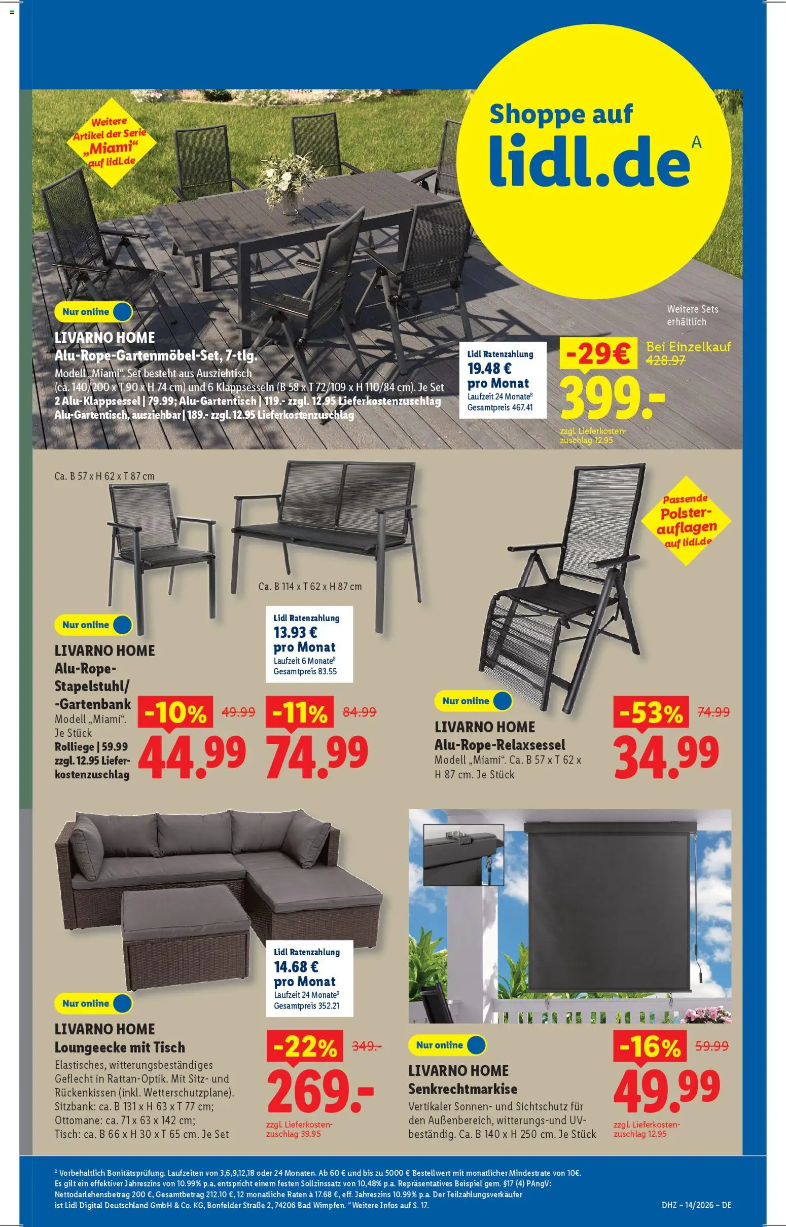 Lidl Prospekt – gültig ab 30.03.2026 | Seite: 31 | Produkte: Sitzbank, Tisch, Bad