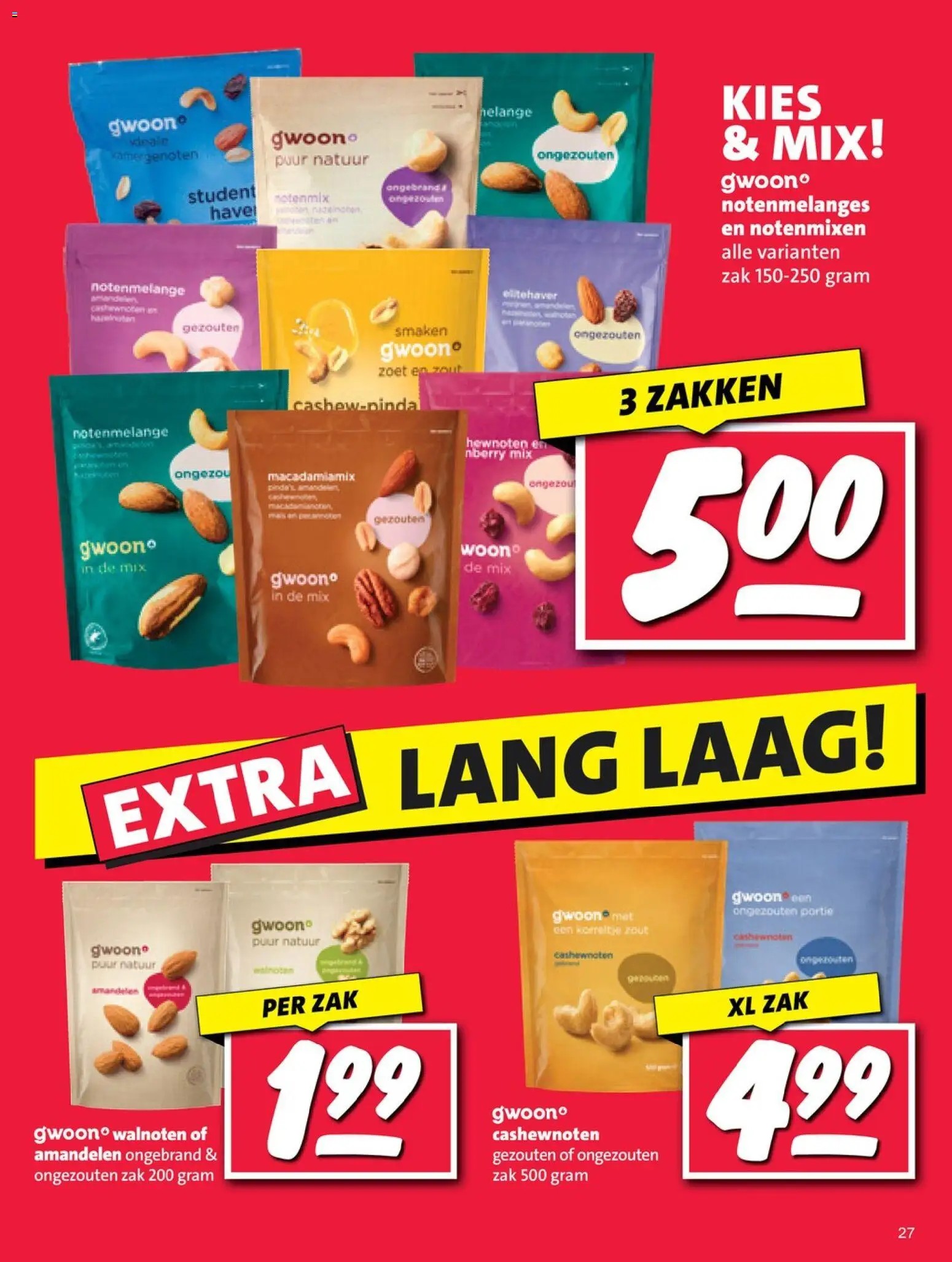 {H1} | Pagina: 27 | Producten: Zak, Cashewnoten