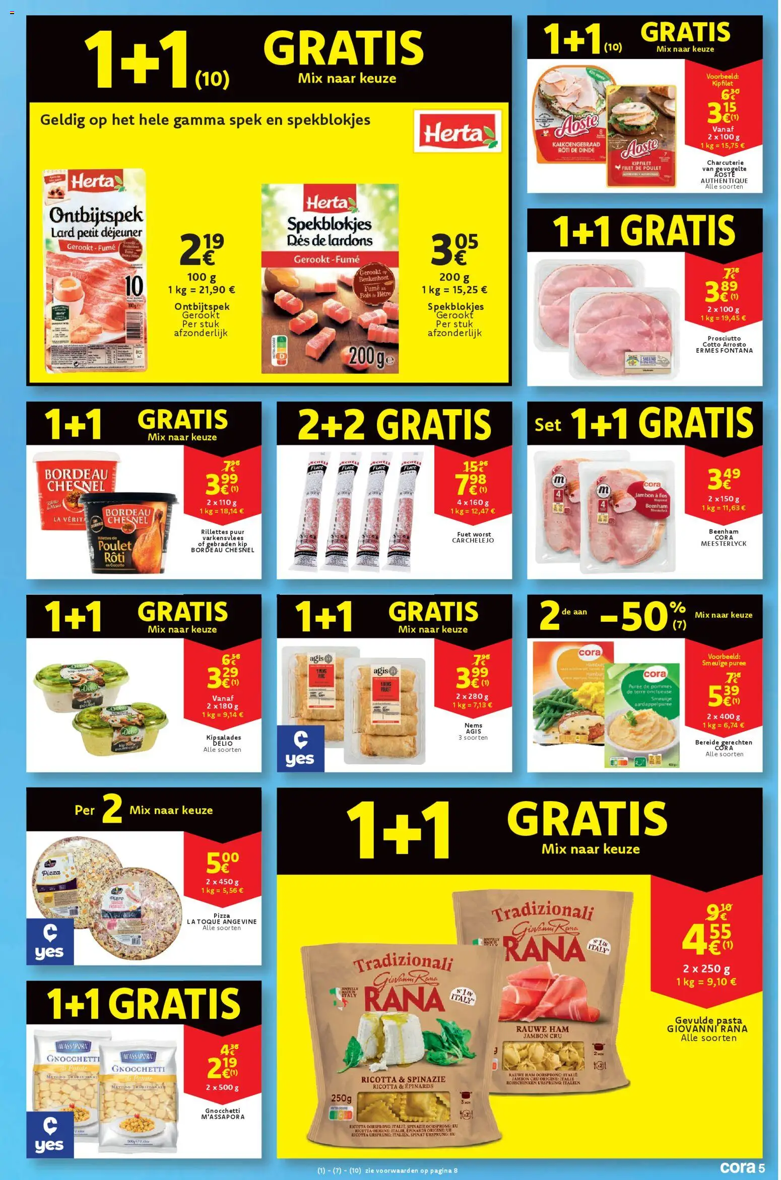 {H1} | Pagina: 5 | Producten: Ham, Pizza, Pasta, Spinazie