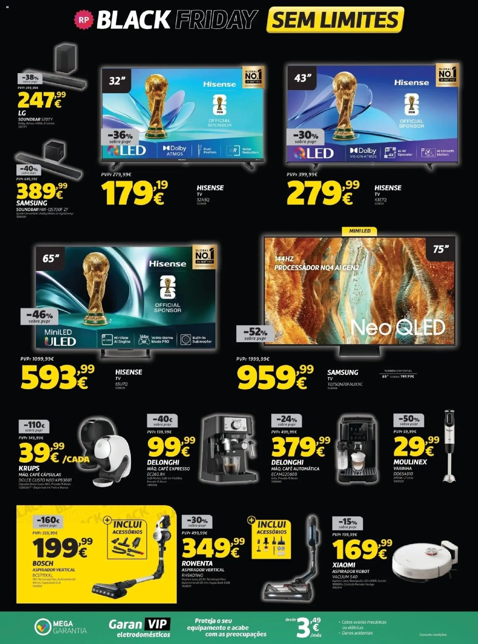 Radio Popular - Black Friday  │ válido de 11.11.2025 | Página: 4 | Produtos: Aspirador, Soundbar, Café, Dolce gusto
