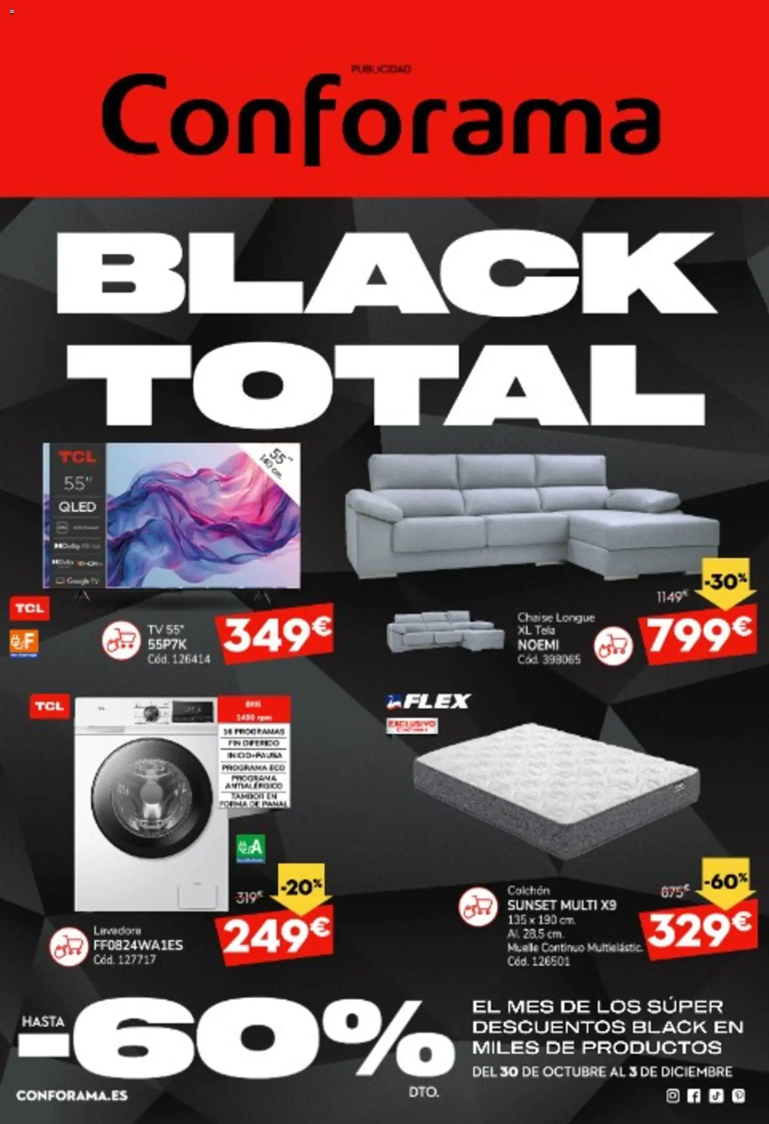 Conforama Black Friday │ válido desde el 30.10.2025 | Página: 1