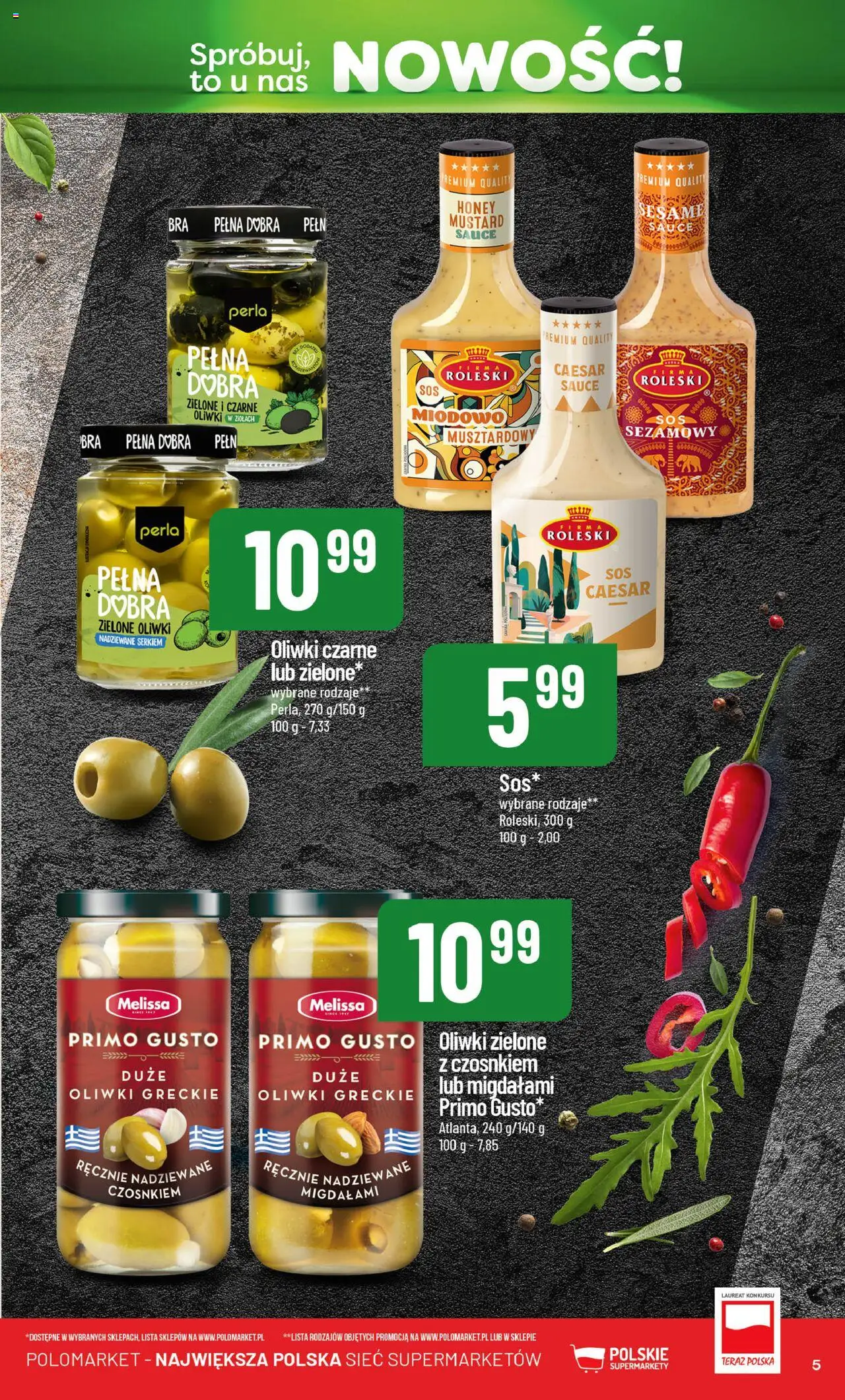 POLOmarket Gazetka - Nowości od 26.06.2025 | Strona: 5 | Produkty: Oliwki zielone, Oliwki czarne